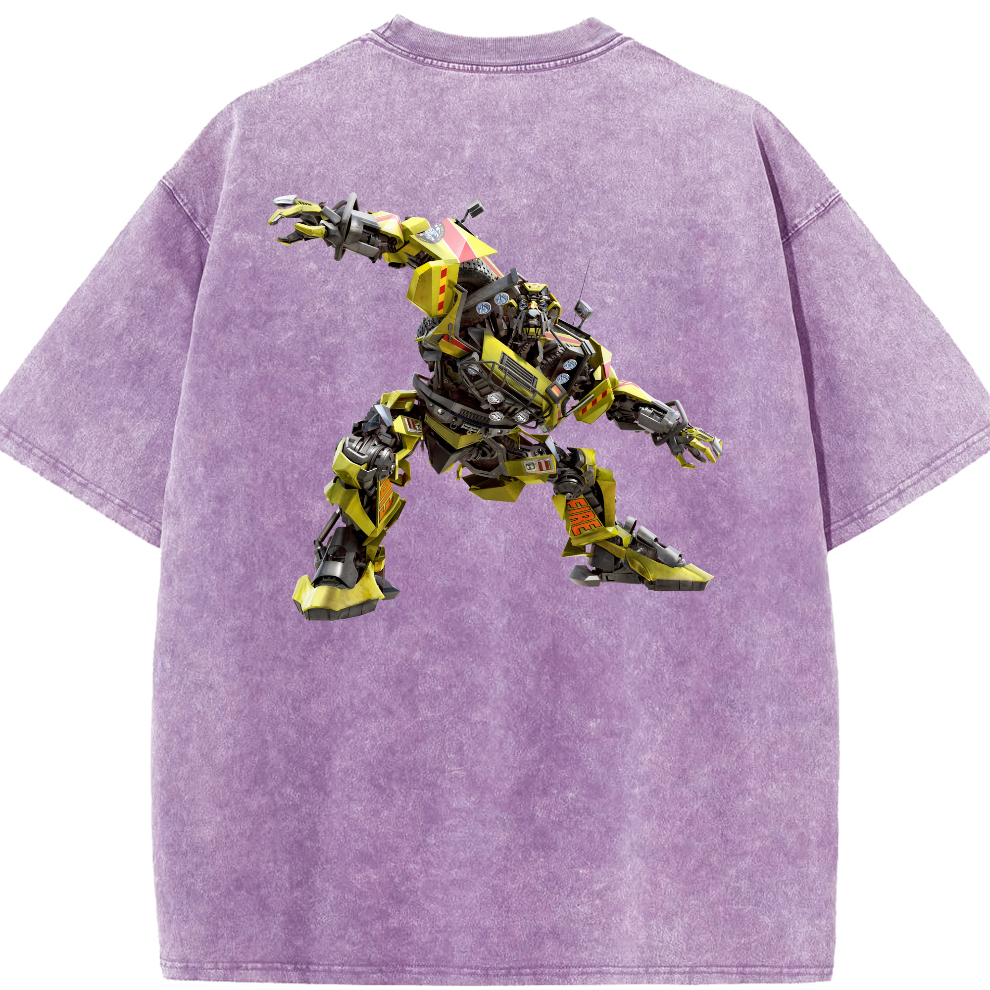 （画像用） Transformers トランスフォーマー 綿100% ヴィンテージ風 半袖Tシャツ（背面プリント）