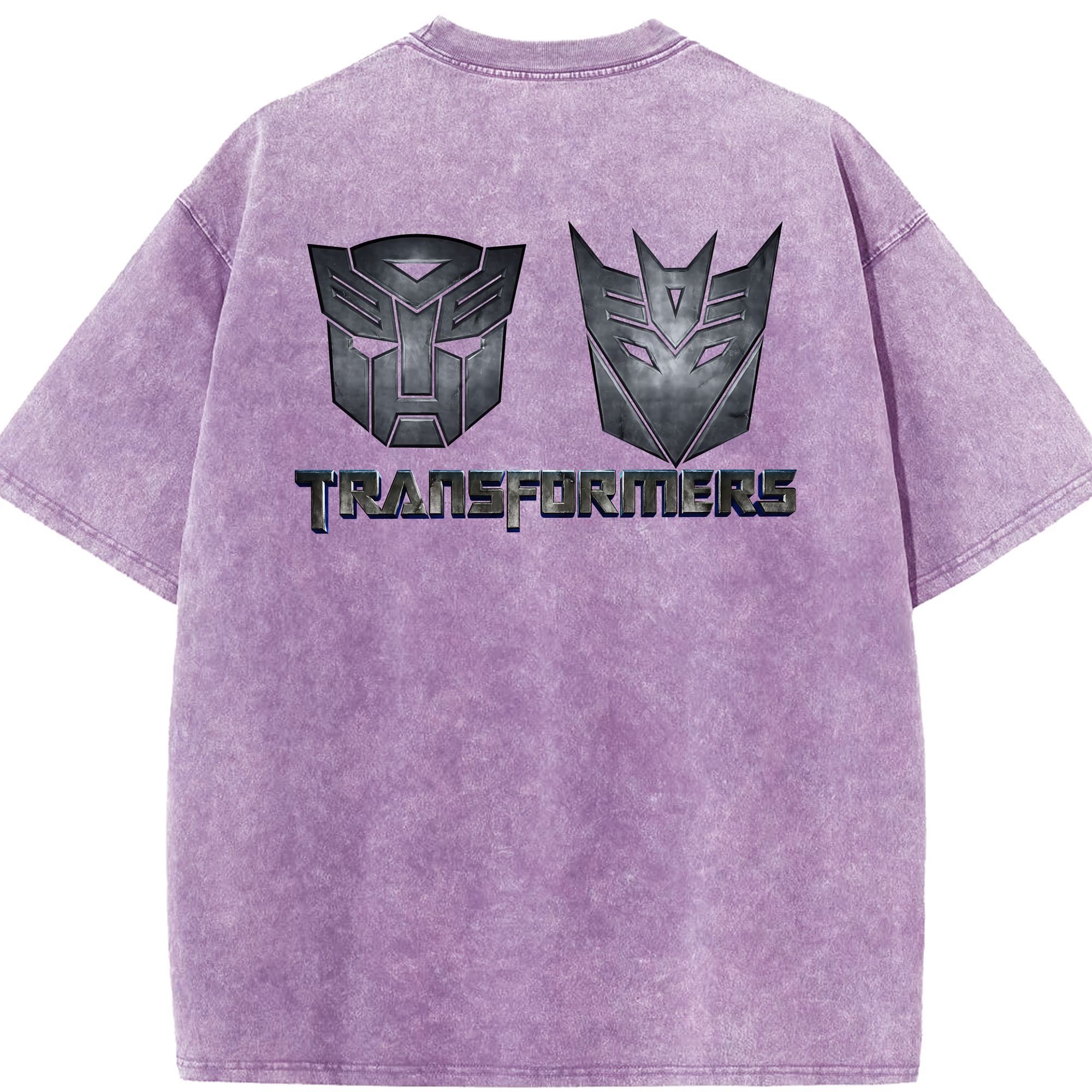 （画像用） Transformers トランスフォーマー 綿100% ヴィンテージ風 半袖Tシャツ（背面プリント）