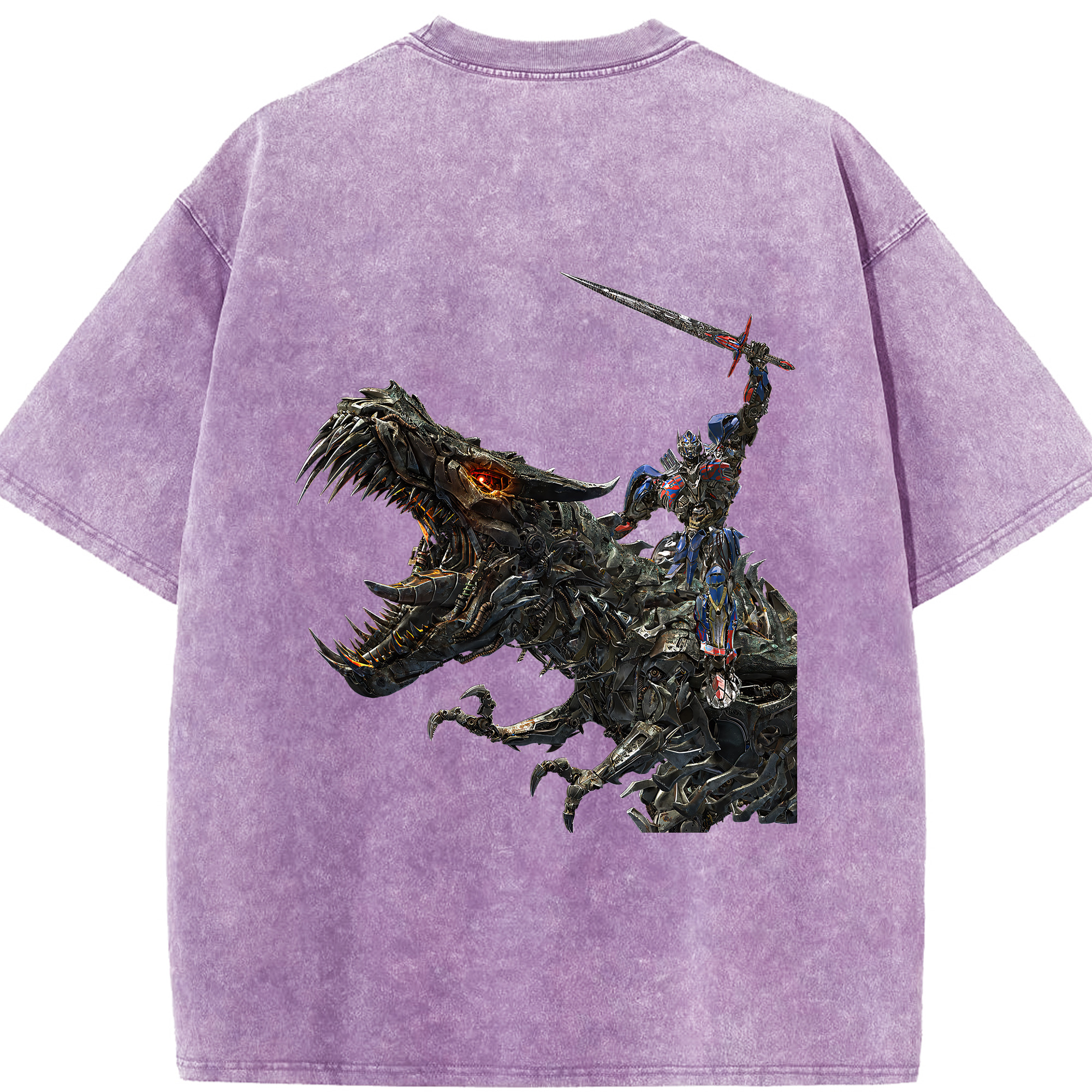 （画像用） Transformers トランスフォーマー 綿100% ヴィンテージ風 半袖Tシャツ（背面プリント）