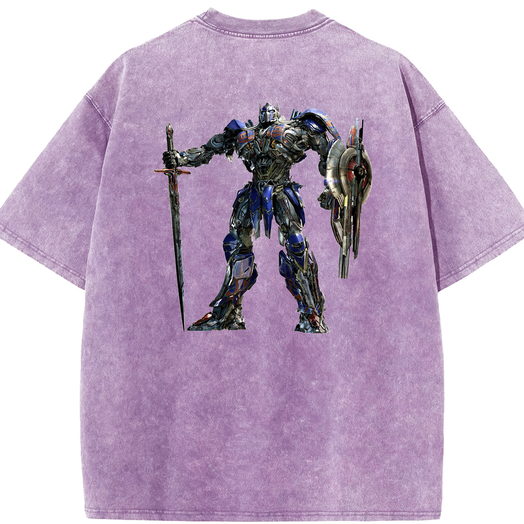 （画像用） Transformers トランスフォーマー 綿100% ヴィンテージ風 半袖Tシャツ（背面プリント）