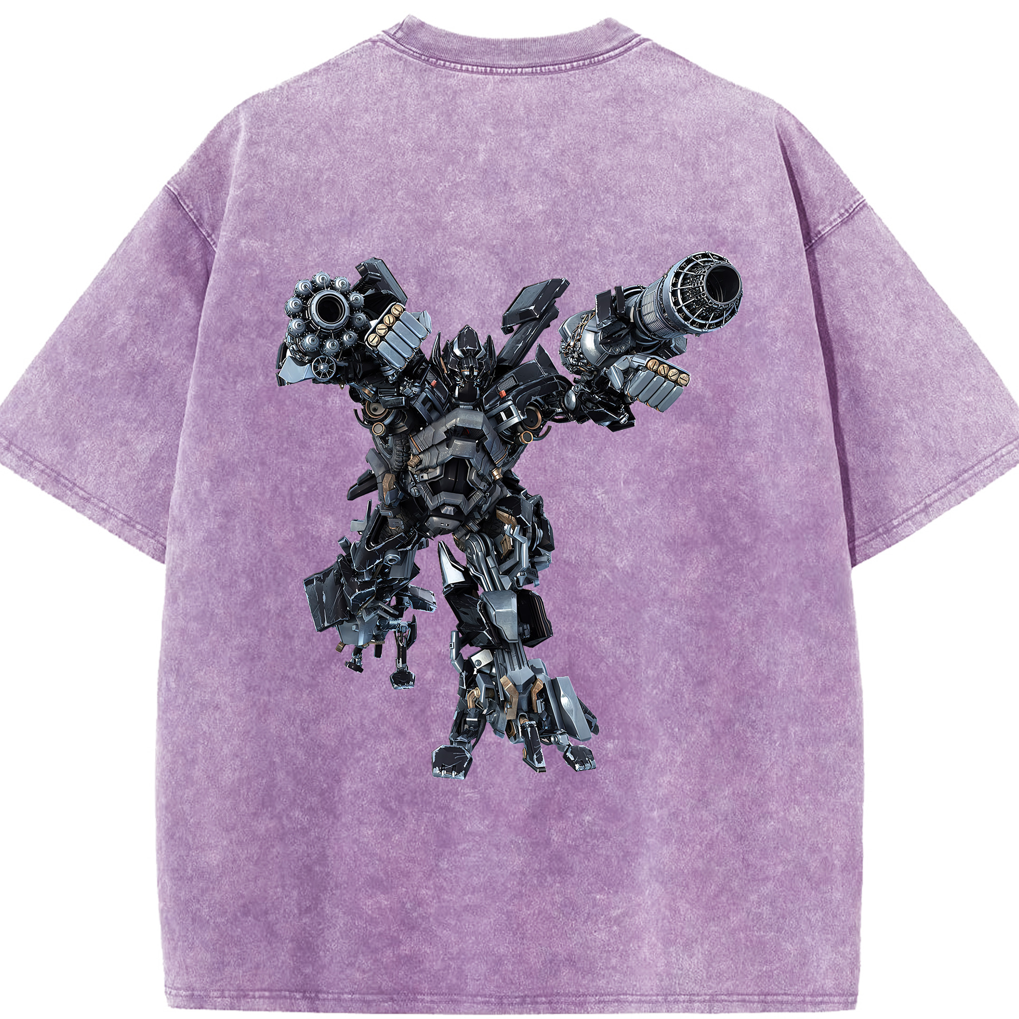 （画像用） Transformers トランスフォーマー 綿100% ヴィンテージ風 半袖Tシャツ（背面プリント）