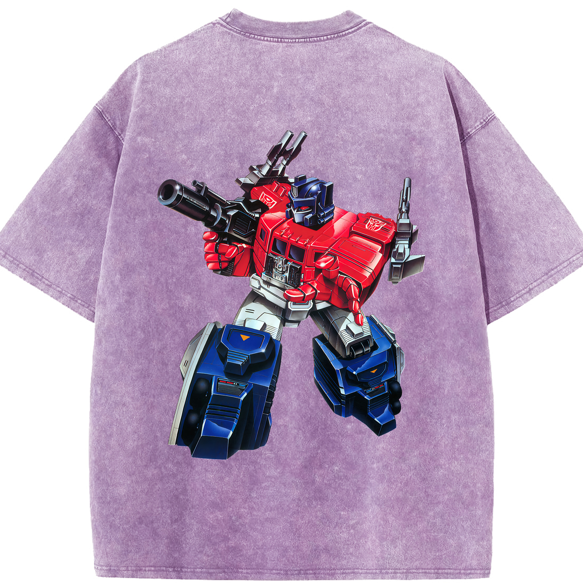 （画像用） Transformers トランスフォーマー 綿100% ヴィンテージ風 半袖Tシャツ（背面プリント）