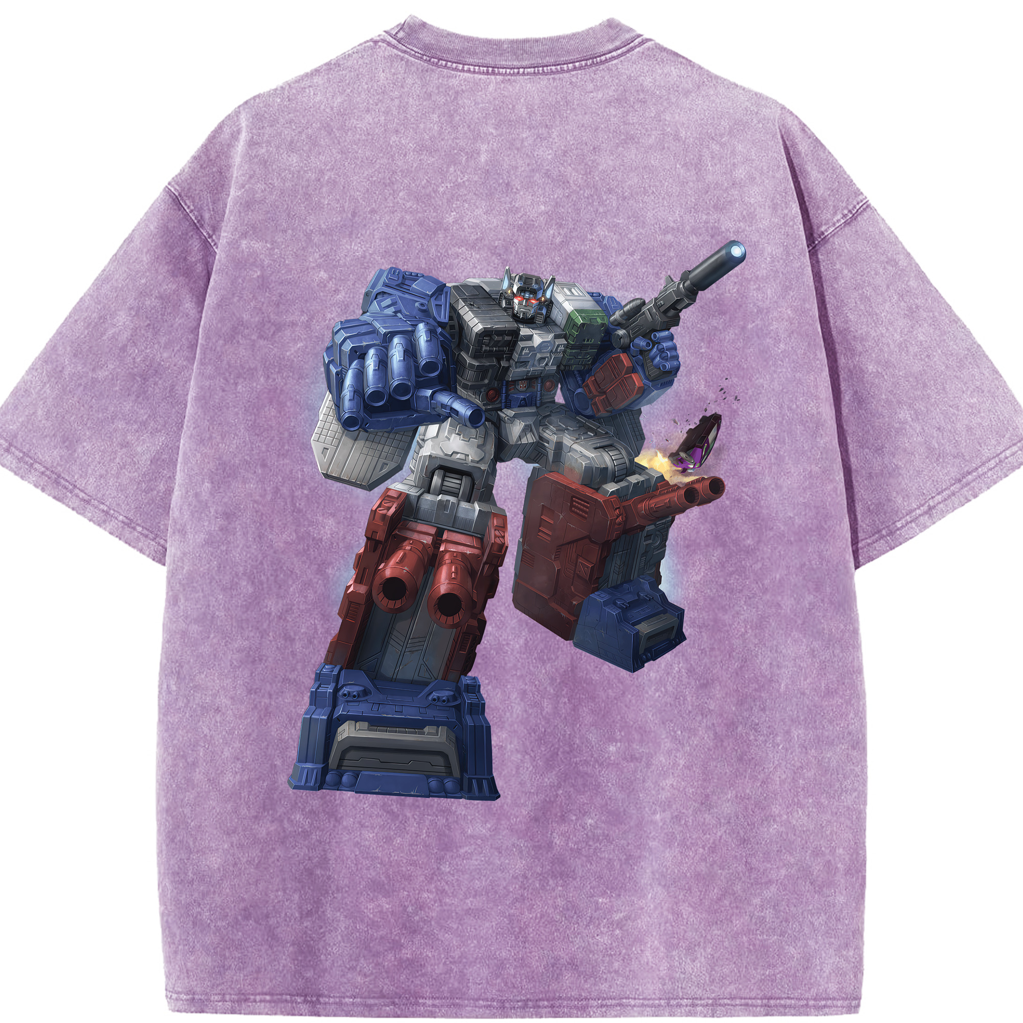 （画像用） Transformers トランスフォーマー 綿100% ヴィンテージ風 半袖Tシャツ（背面プリント）