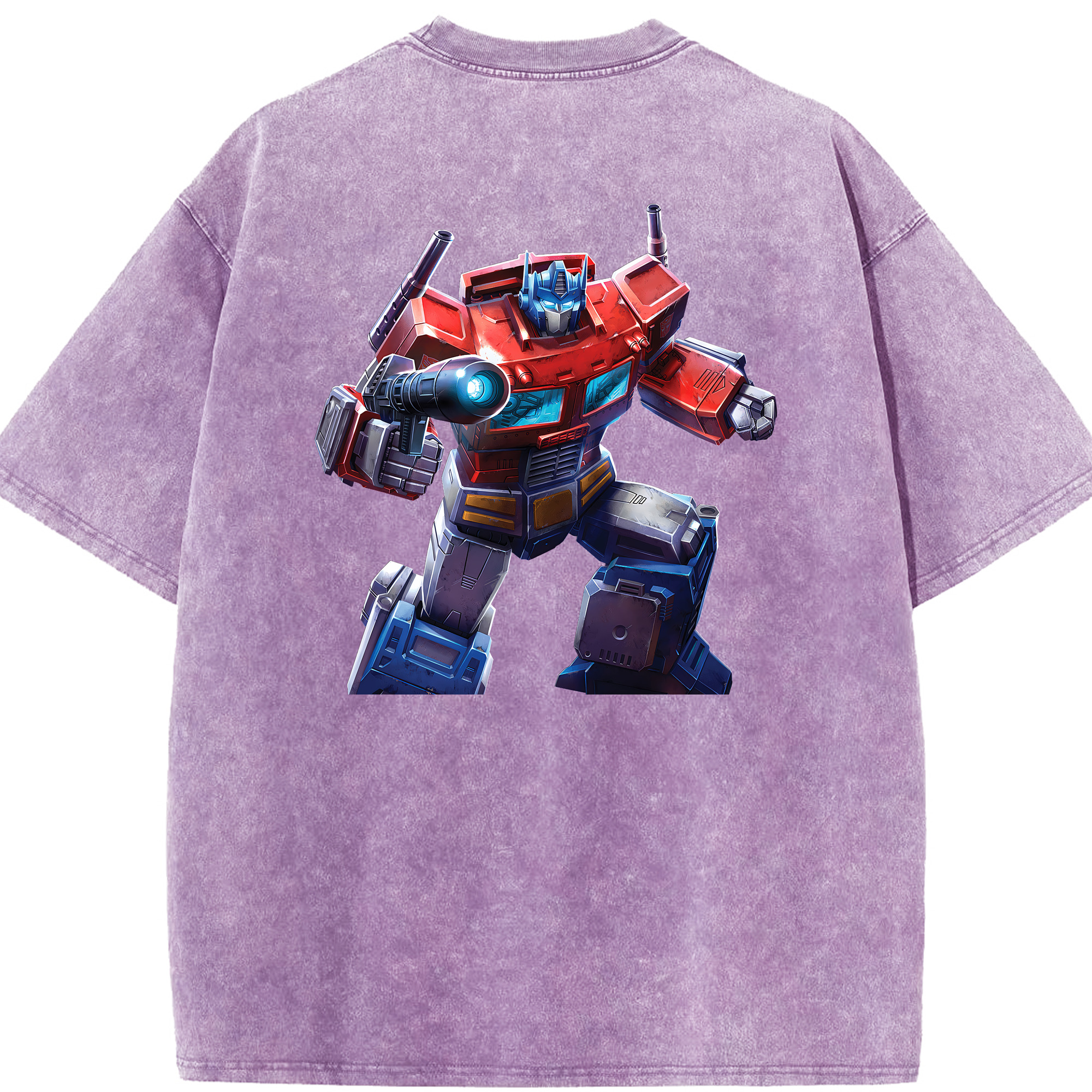 （画像用） Transformers トランスフォーマー 綿100% ヴィンテージ風 半袖Tシャツ（背面プリント）