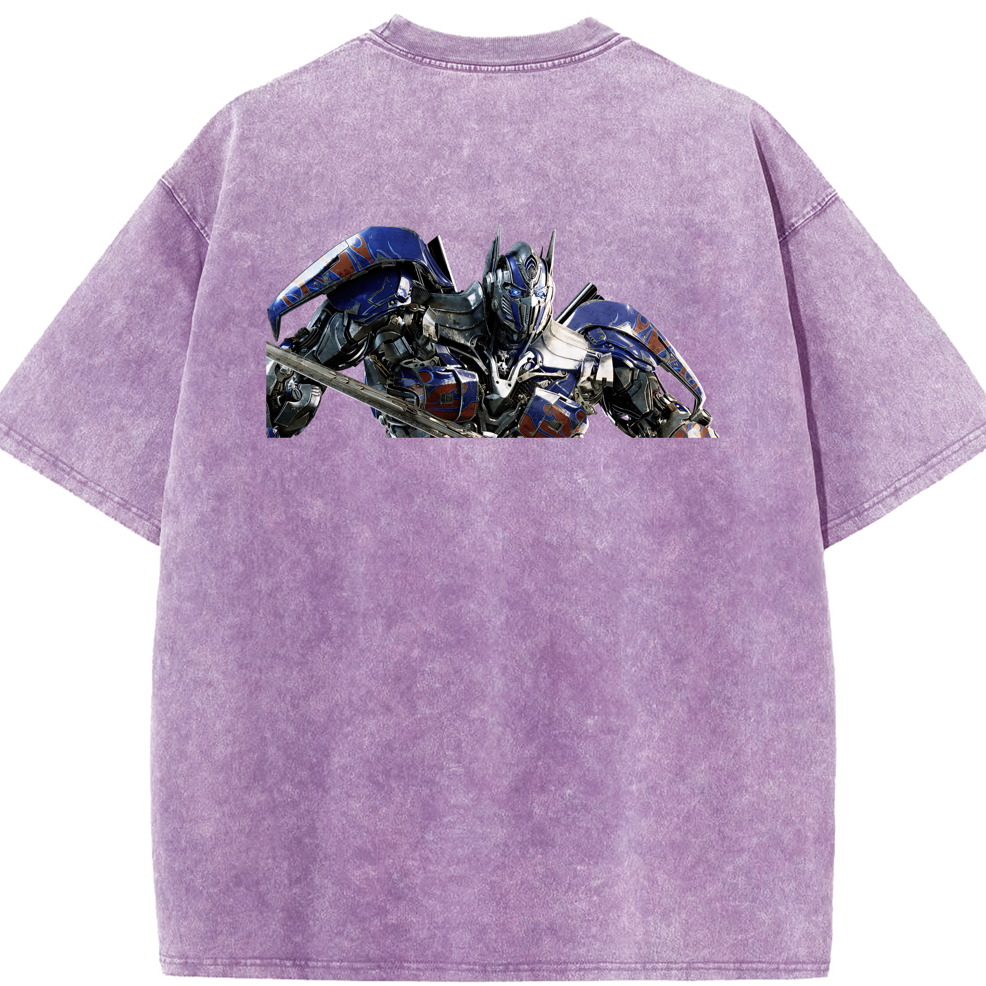 （画像用） Transformers トランスフォーマー 綿100% ヴィンテージ風 半袖Tシャツ（背面プリント）