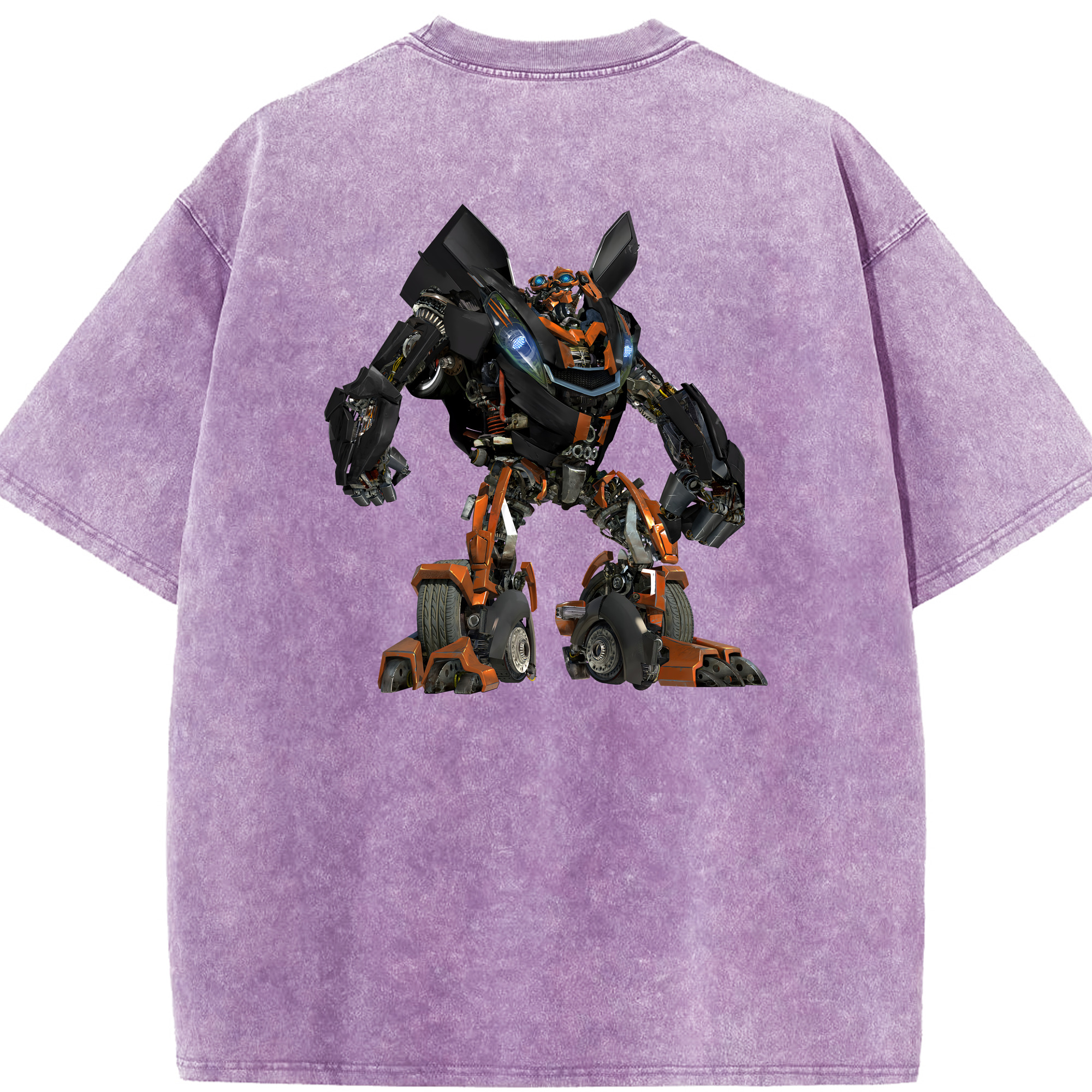 （画像用） Transformers トランスフォーマー 綿100% ヴィンテージ風 半袖Tシャツ（背面プリント）