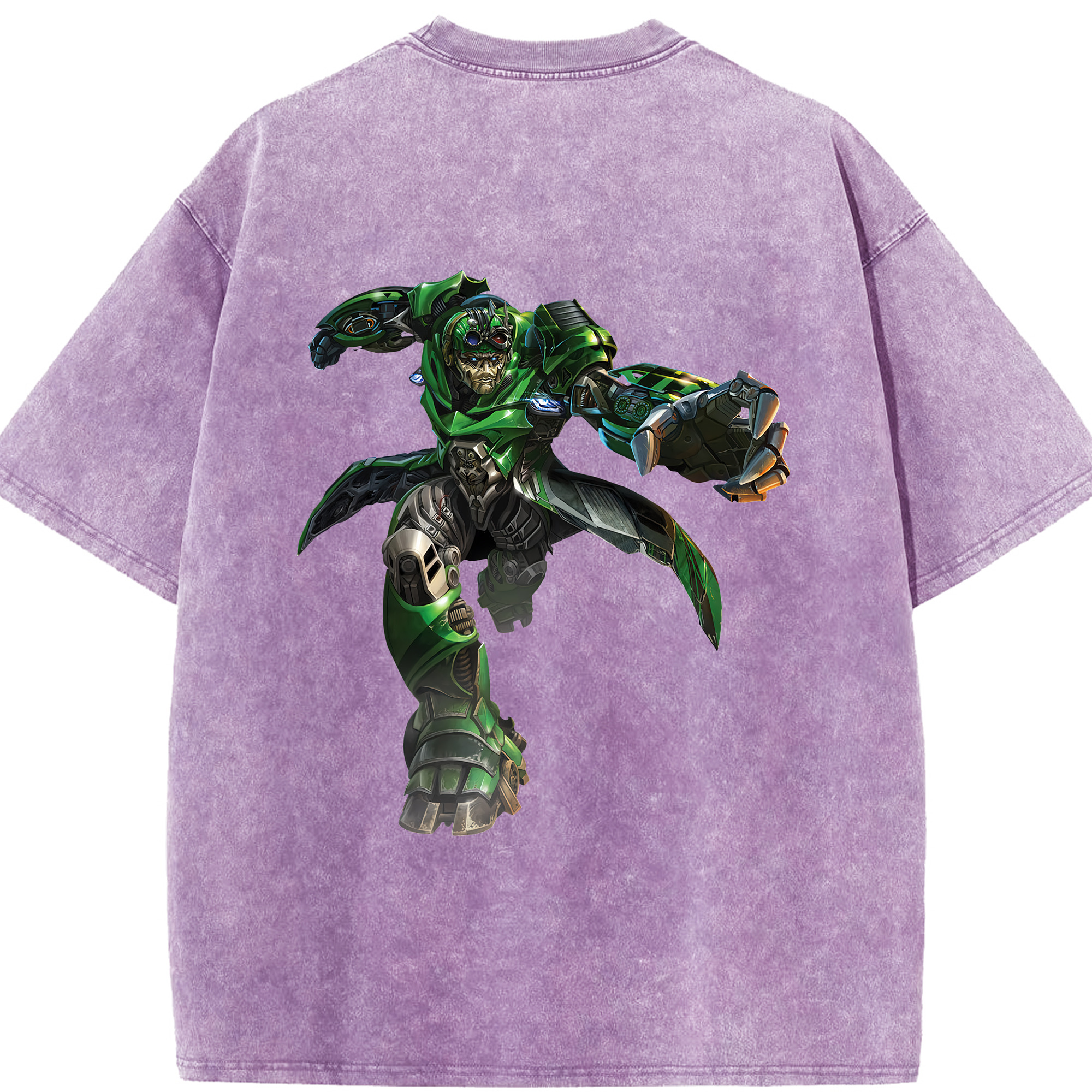 （画像用） Transformers トランスフォーマー 綿100% ヴィンテージ風 半袖Tシャツ（背面プリント）