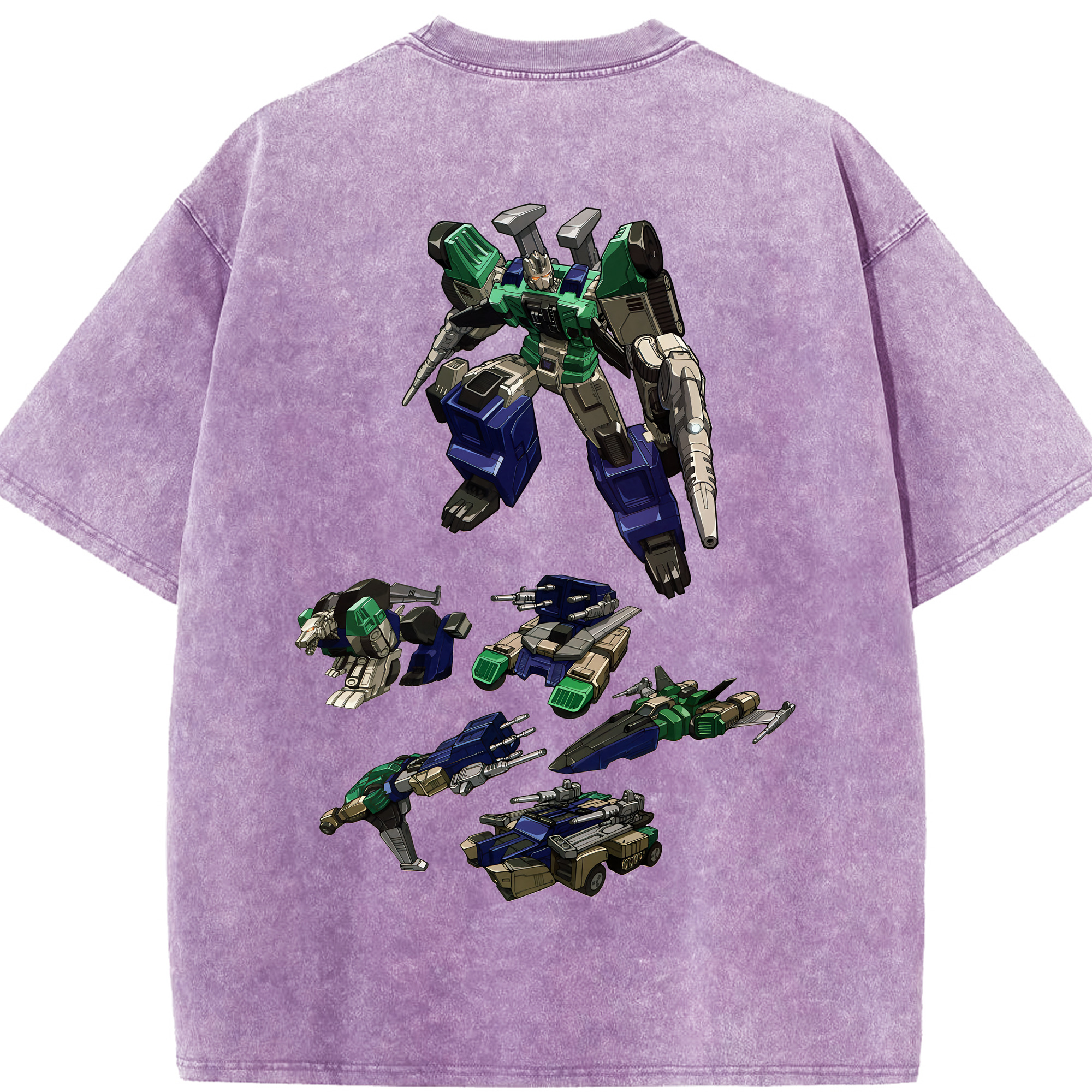 （画像用） Transformers トランスフォーマー 綿100% ヴィンテージ風 半袖Tシャツ（背面プリント）