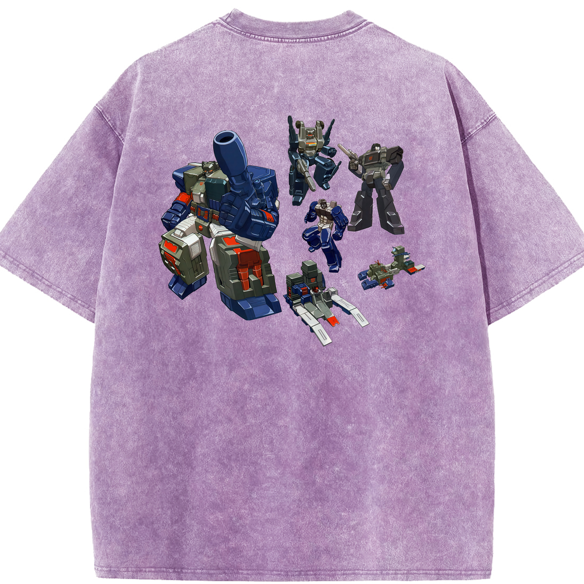 （画像用） Transformers トランスフォーマー 綿100% ヴィンテージ風 半袖Tシャツ（背面プリント）