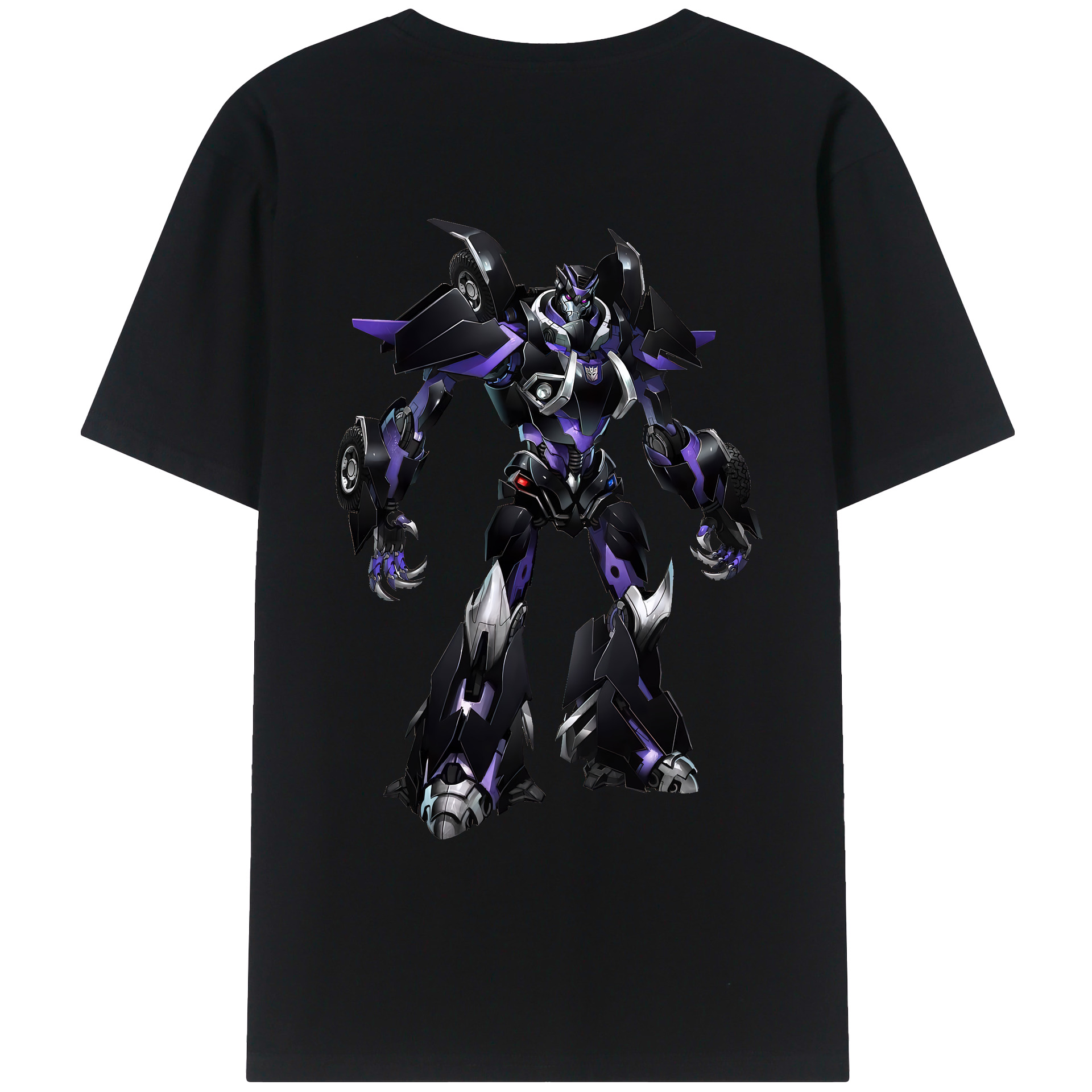 （画像用） Transformers トランスフォーマー 綿100％ メンズ半袖Tシャツ（バックプリント） 通気性