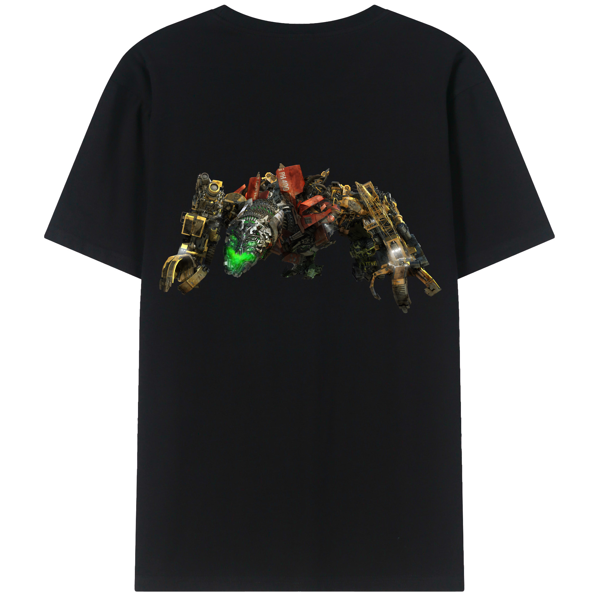 （画像用） Transformers トランスフォーマー 綿100％ メンズ半袖Tシャツ（バックプリント） 通気性