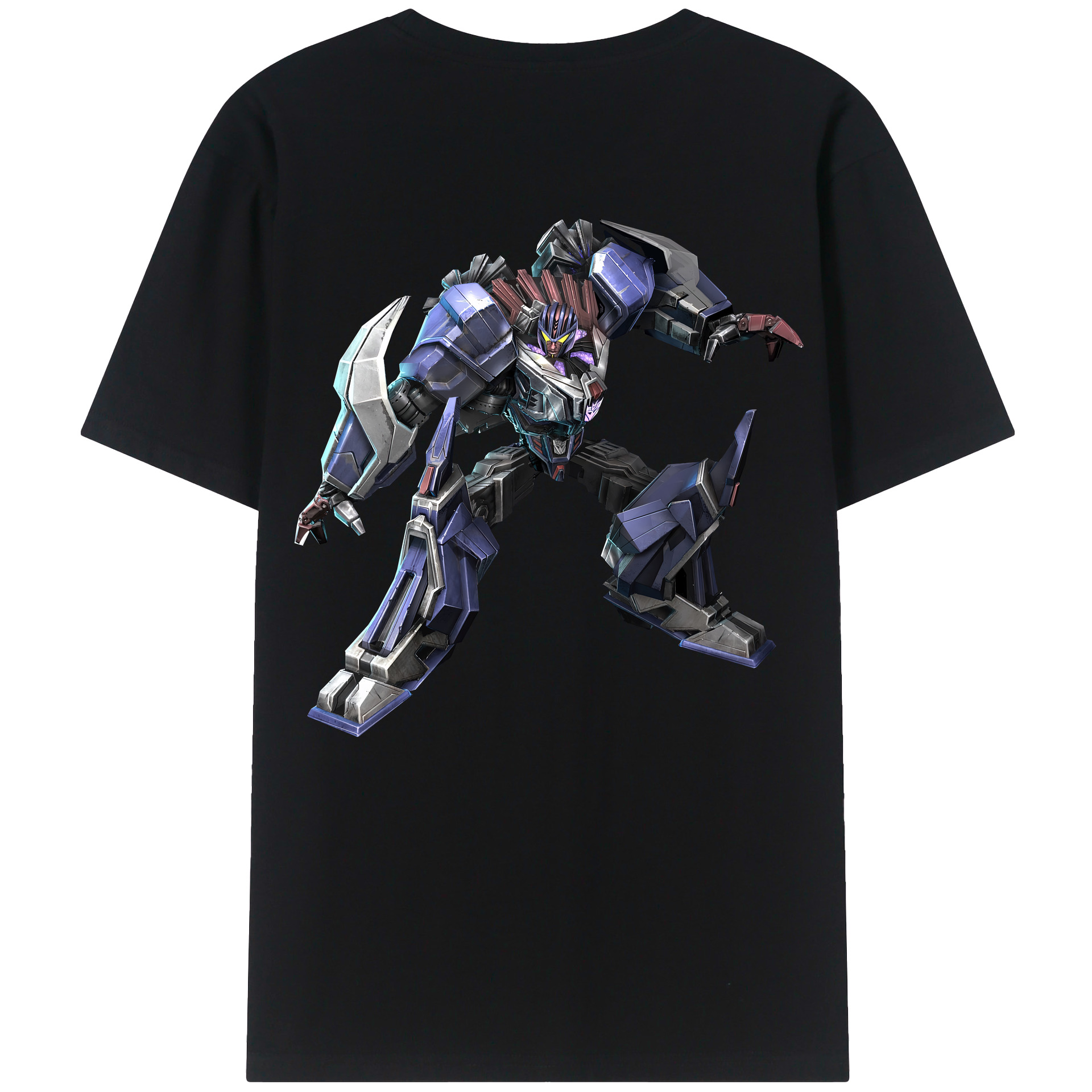 （画像用） Transformers トランスフォーマー 綿100％ メンズ半袖Tシャツ（バックプリント） 通気性