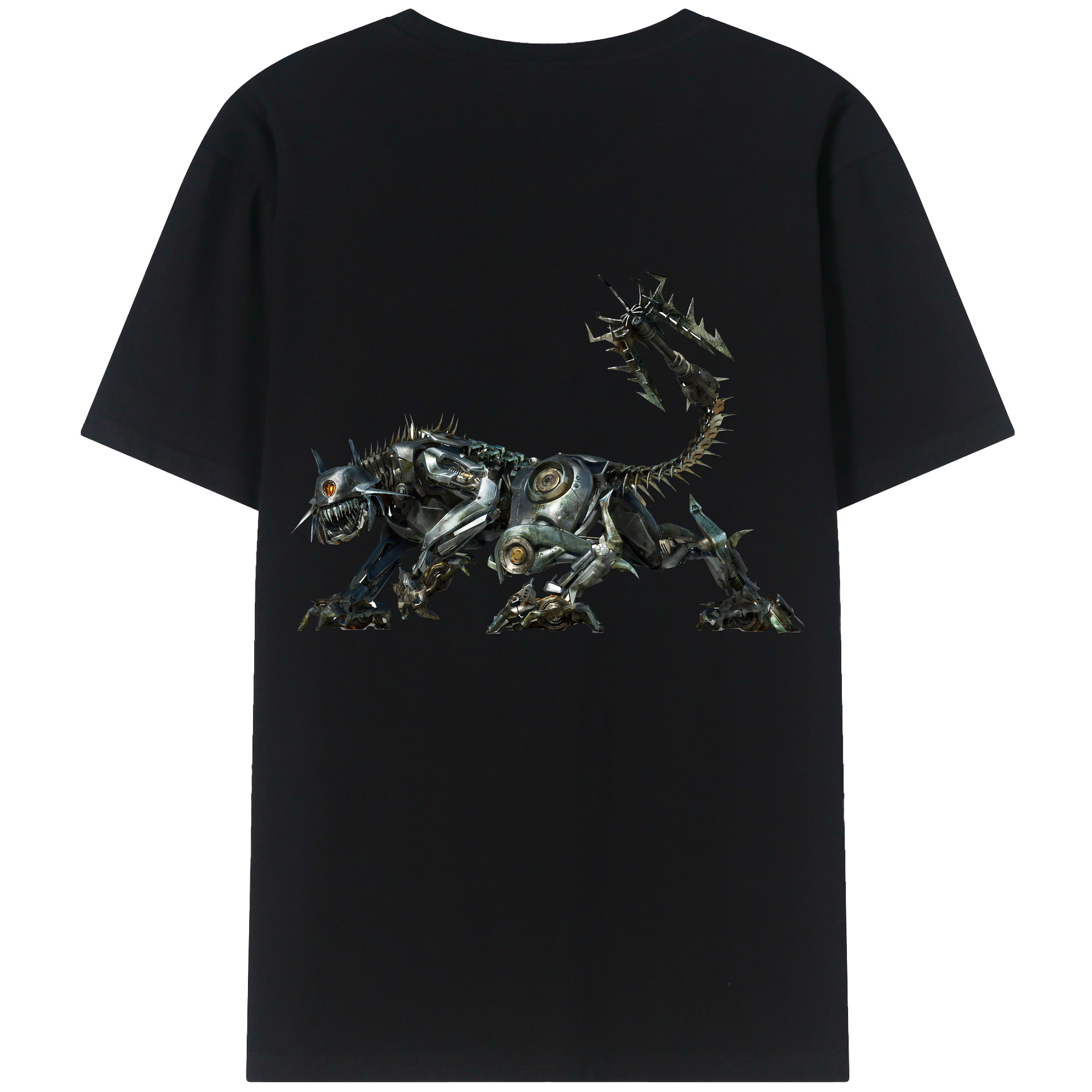 （画像用） Transformers トランスフォーマー 綿100％ メンズ半袖Tシャツ（バックプリント） 通気性