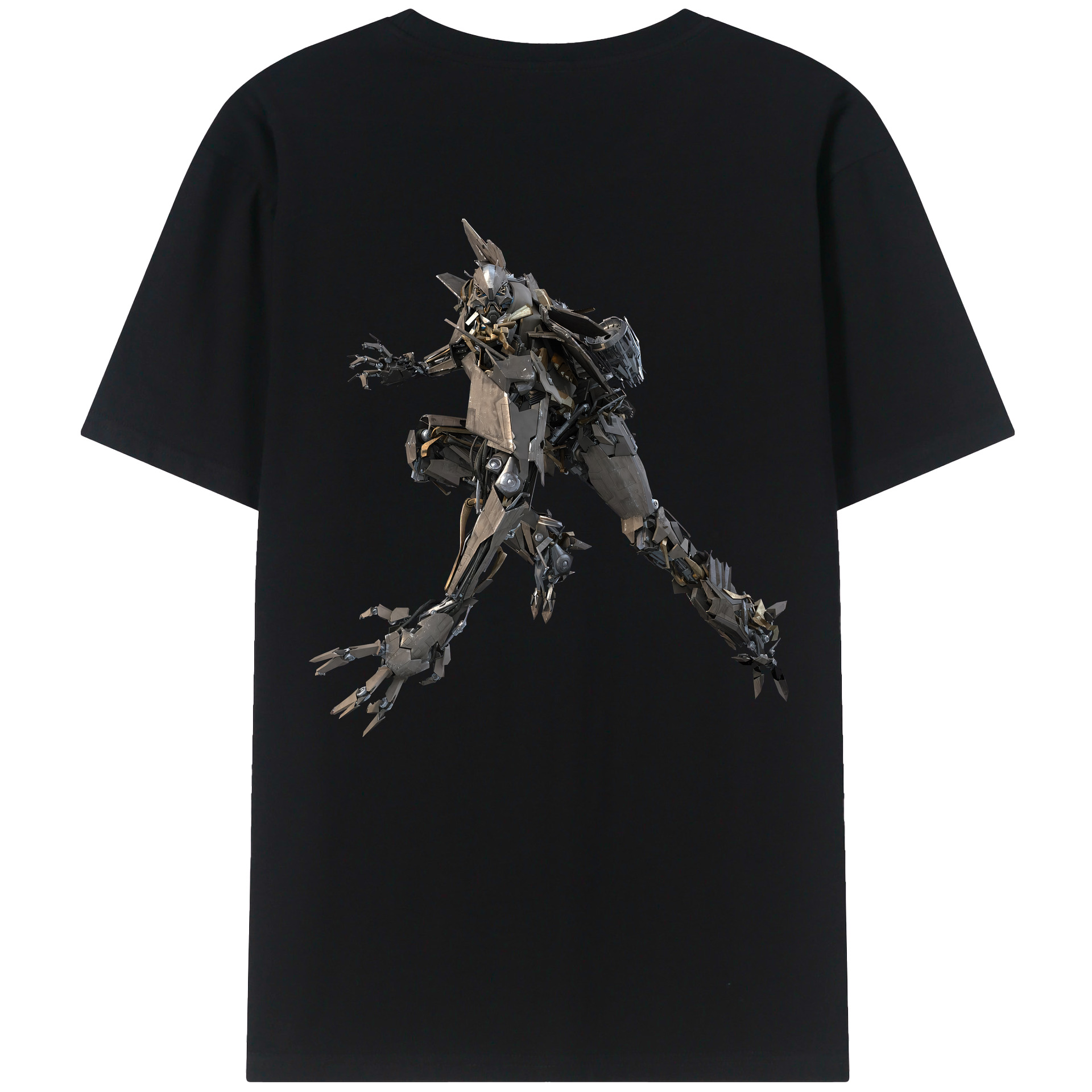 （画像用） Transformers トランスフォーマー 綿100％ メンズ半袖Tシャツ（バックプリント） 通気性