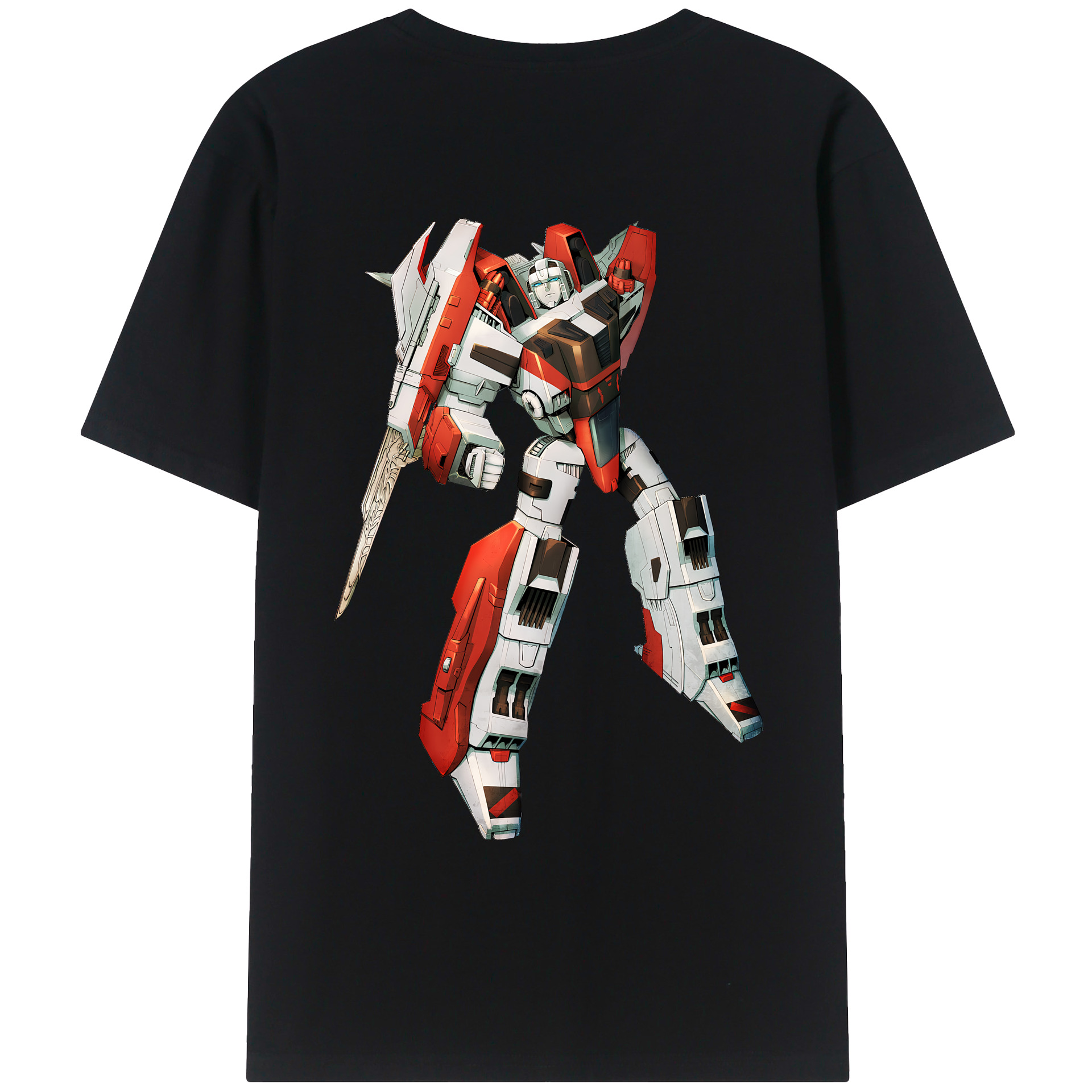 （画像用） Transformers トランスフォーマー 綿100％ メンズ半袖Tシャツ（バックプリント） 通気性