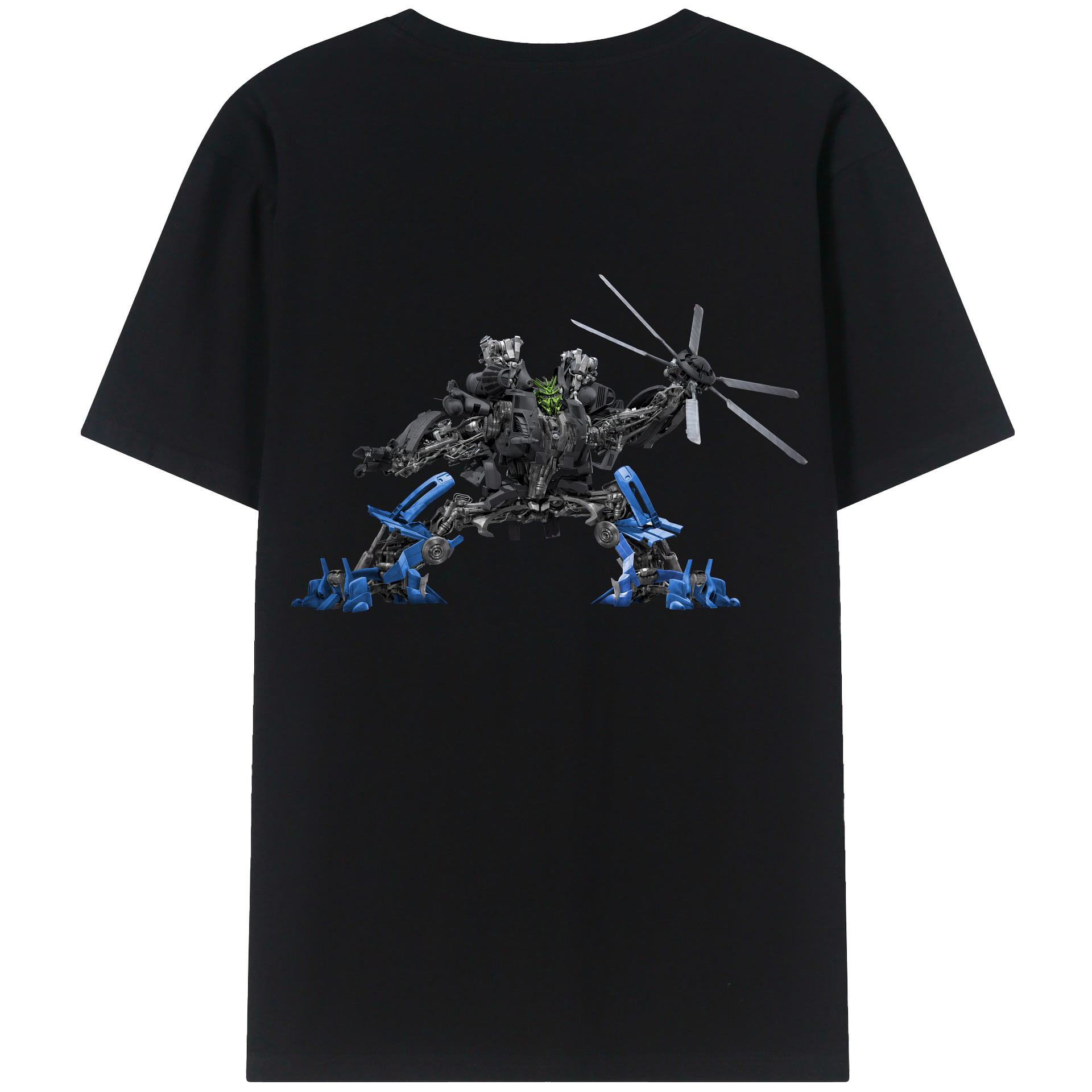 （画像用） Transformers トランスフォーマー 綿100％ メンズ半袖Tシャツ（バックプリント） 通気性