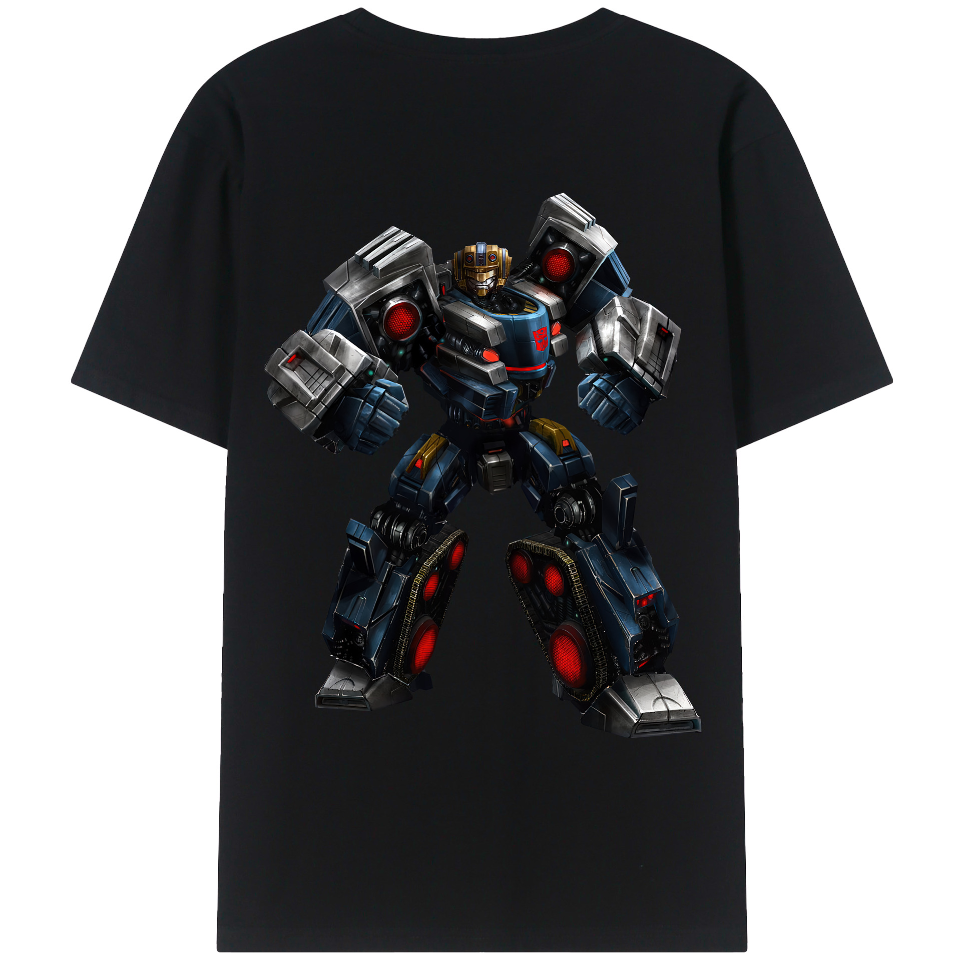 （画像用） Transformers トランスフォーマー 綿100％ メンズ半袖Tシャツ（バックプリント） 通気性