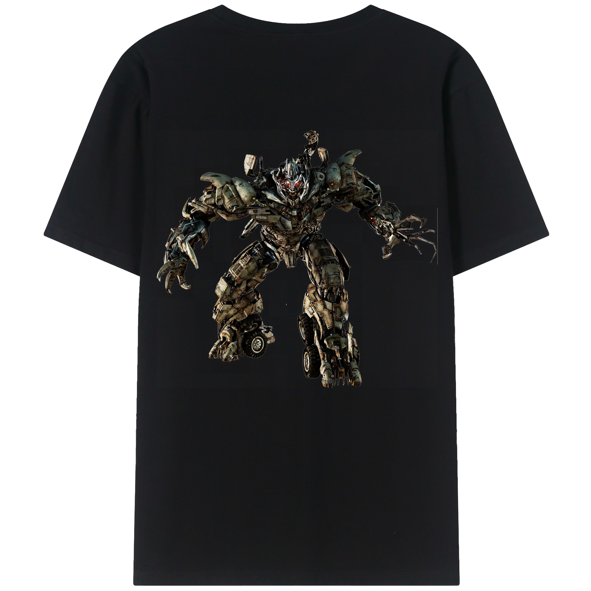 （画像用） Transformers トランスフォーマー 綿100％ メンズ半袖Tシャツ（バックプリント） 通気性