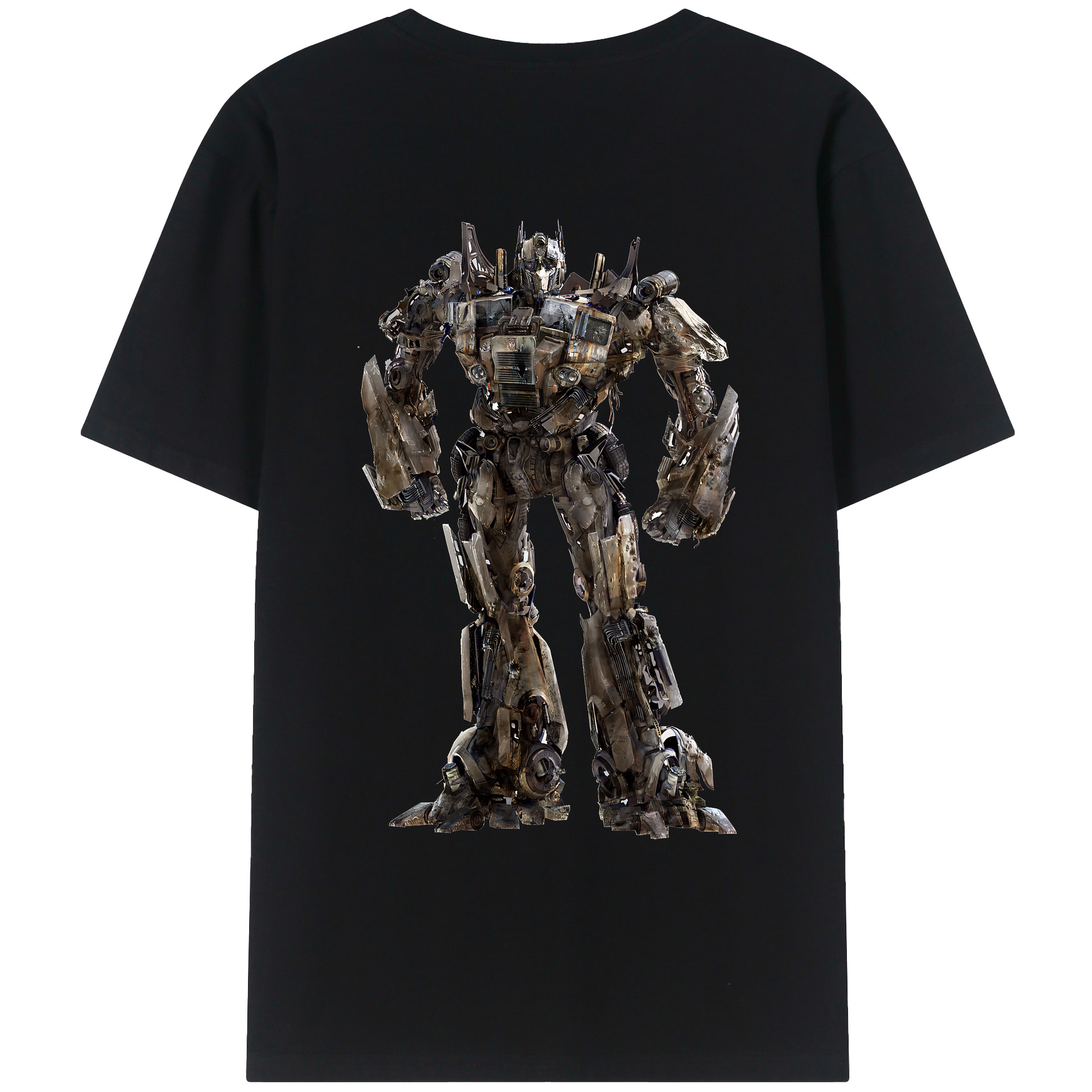 （画像用） Transformers トランスフォーマー 綿100％ メンズ半袖Tシャツ（バックプリント） 通気性