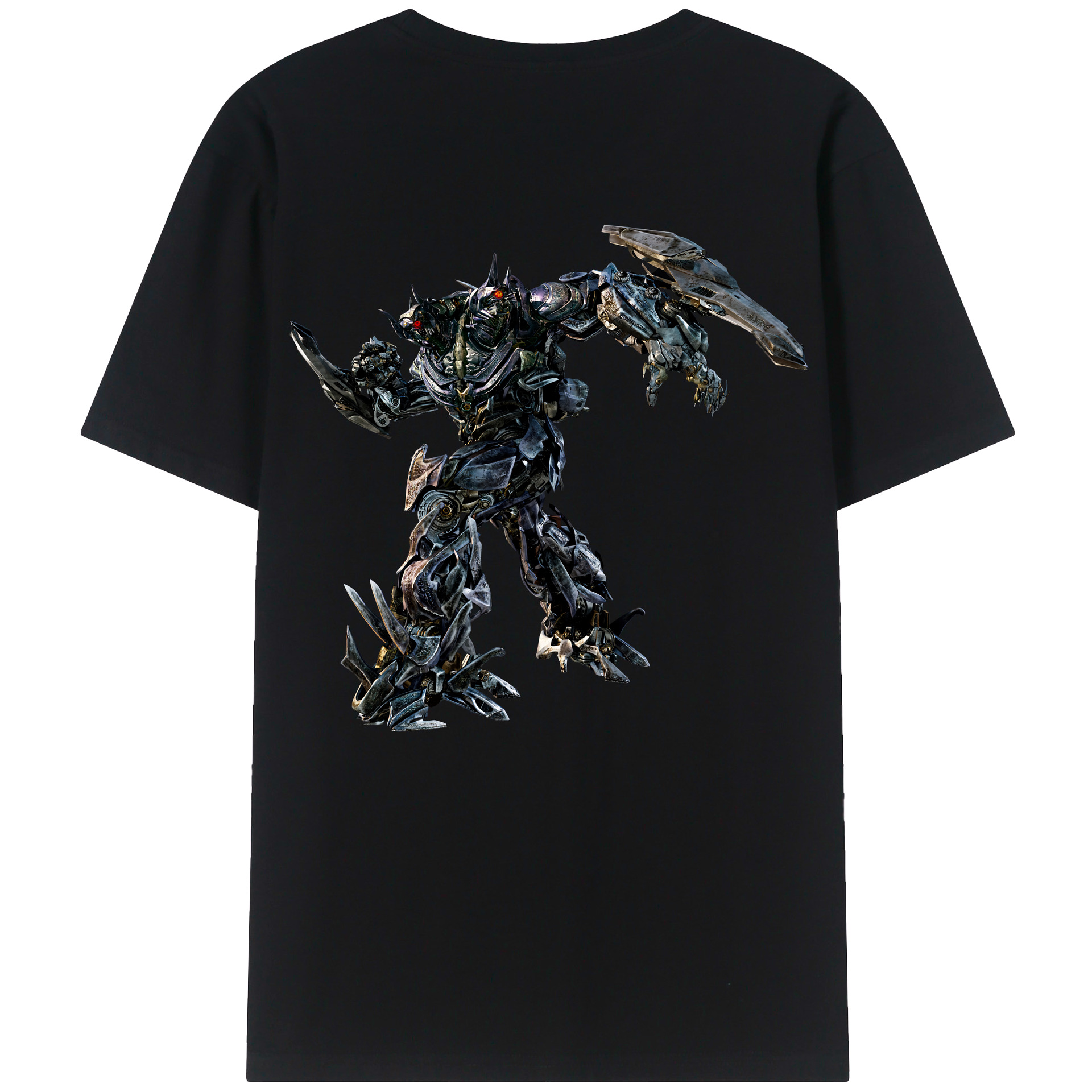 （画像用） Transformers トランスフォーマー 綿100％ メンズ半袖Tシャツ（バックプリント） 通気性