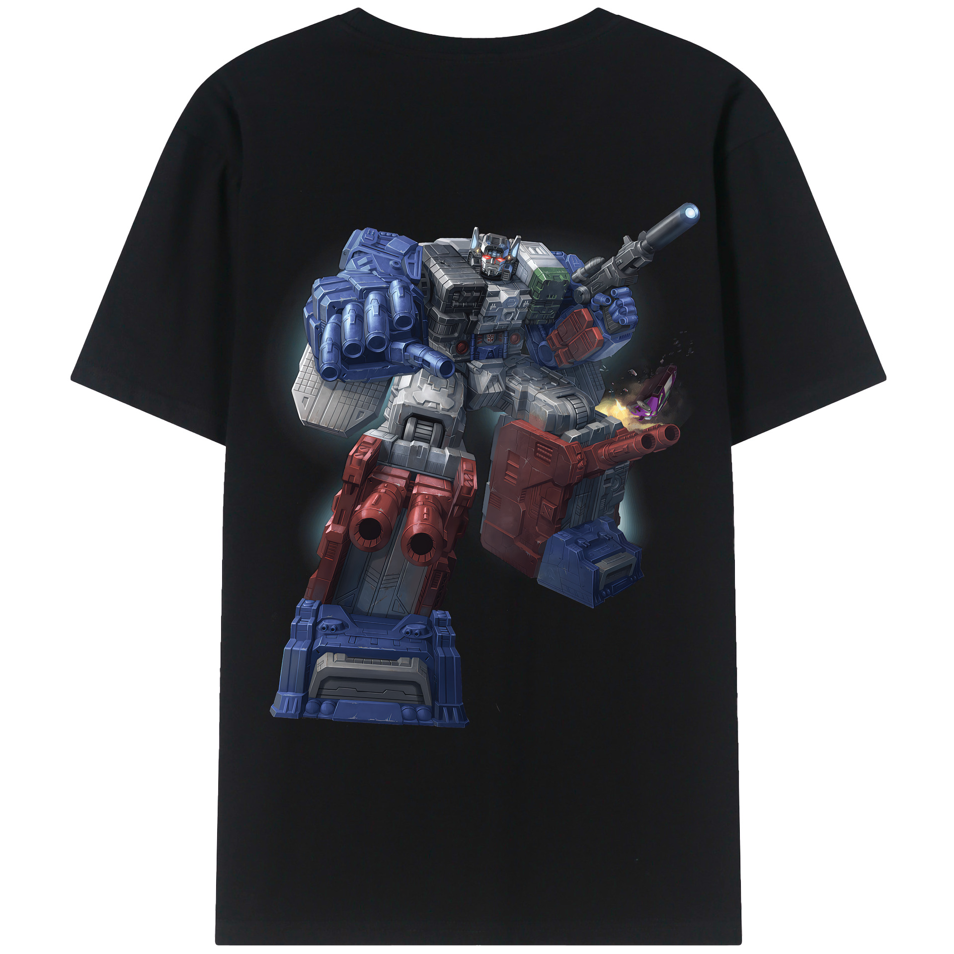 （画像用） Transformers トランスフォーマー 綿100％ メンズ半袖Tシャツ（バックプリント） 通気性