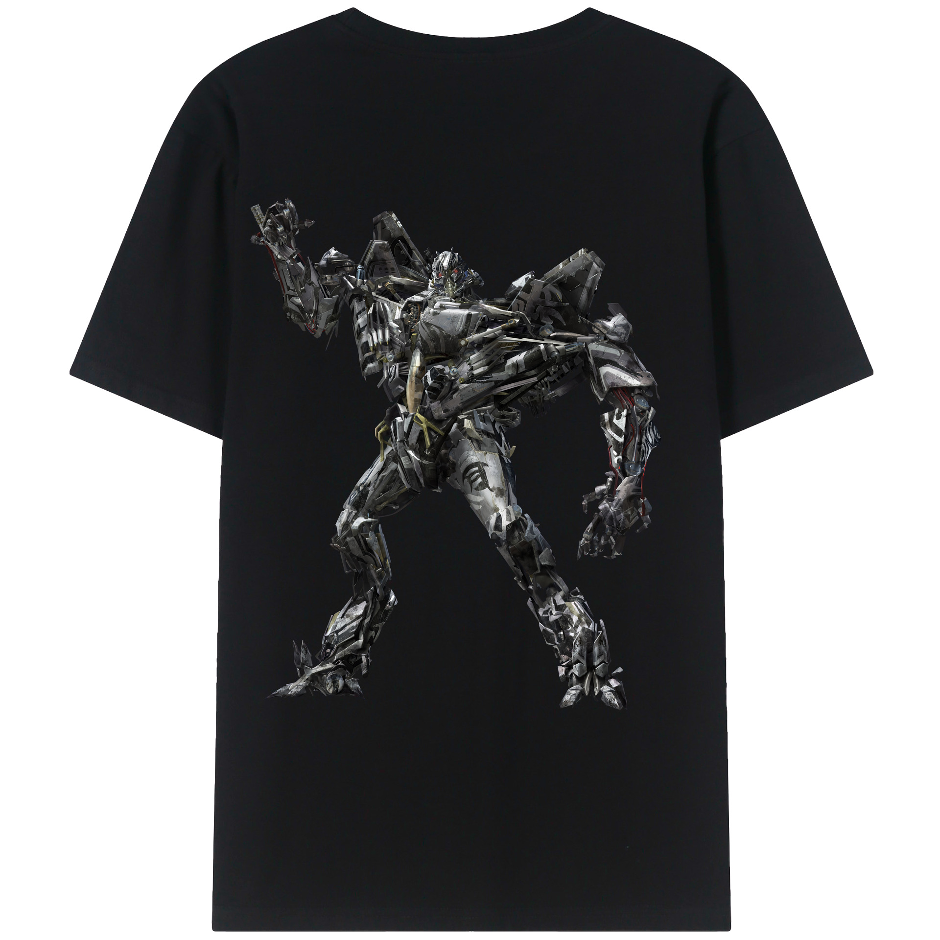 （画像用） Transformers トランスフォーマー 綿100％ メンズ半袖Tシャツ（バックプリント） 通気性