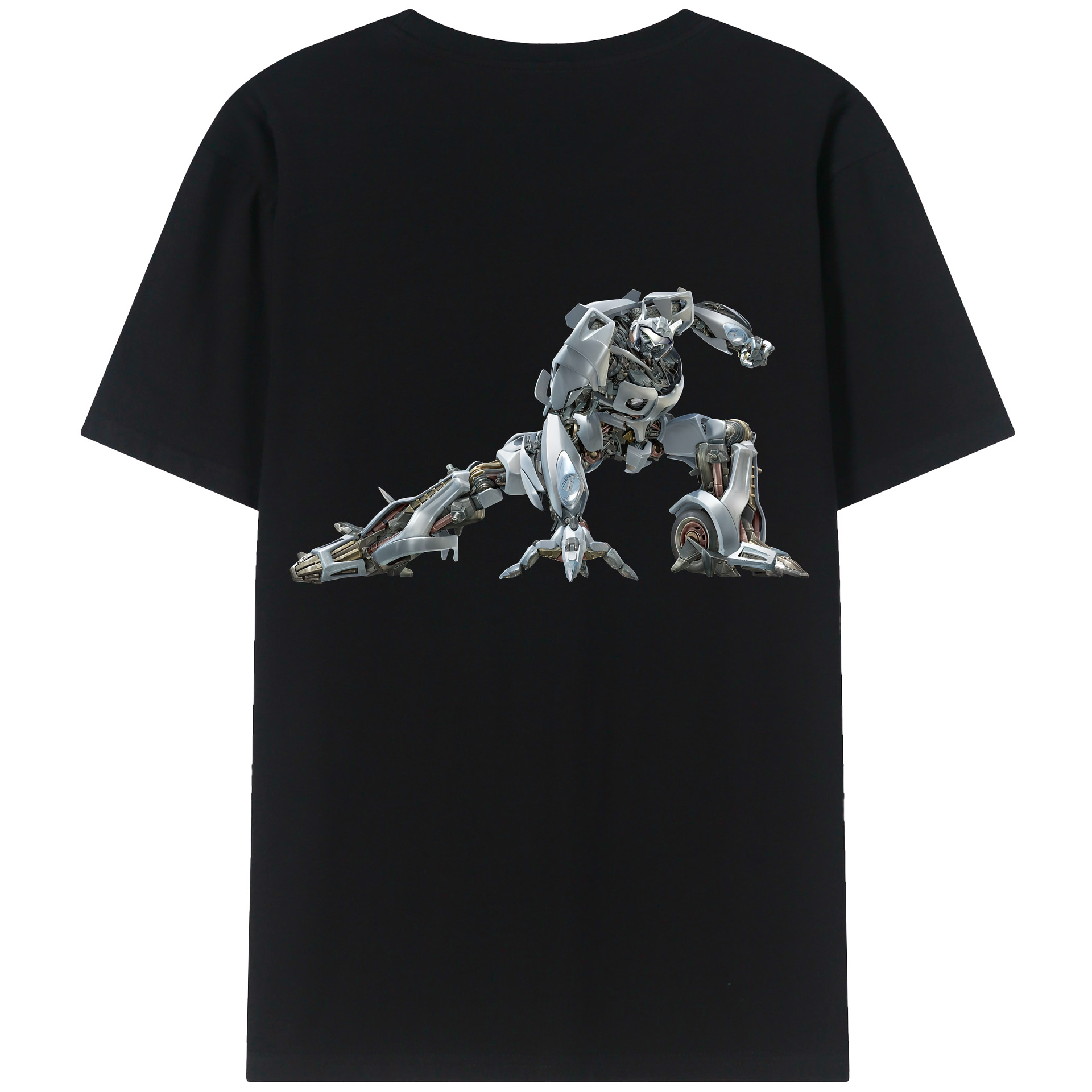 （画像用） Transformers トランスフォーマー 綿100％ メンズ半袖Tシャツ（バックプリント） 通気性
