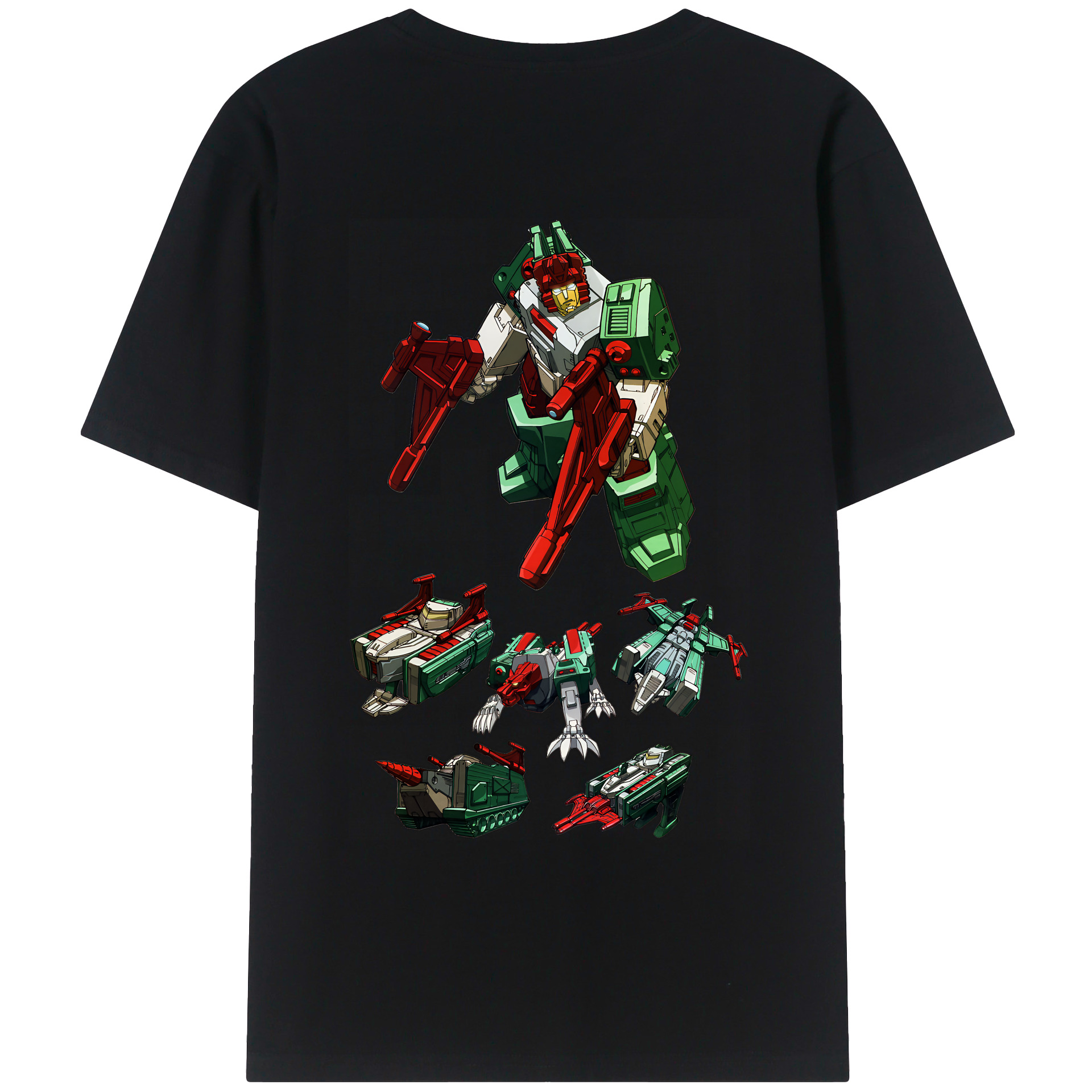 （画像用） Transformers トランスフォーマー 綿100％ メンズ半袖Tシャツ（バックプリント） 通気性