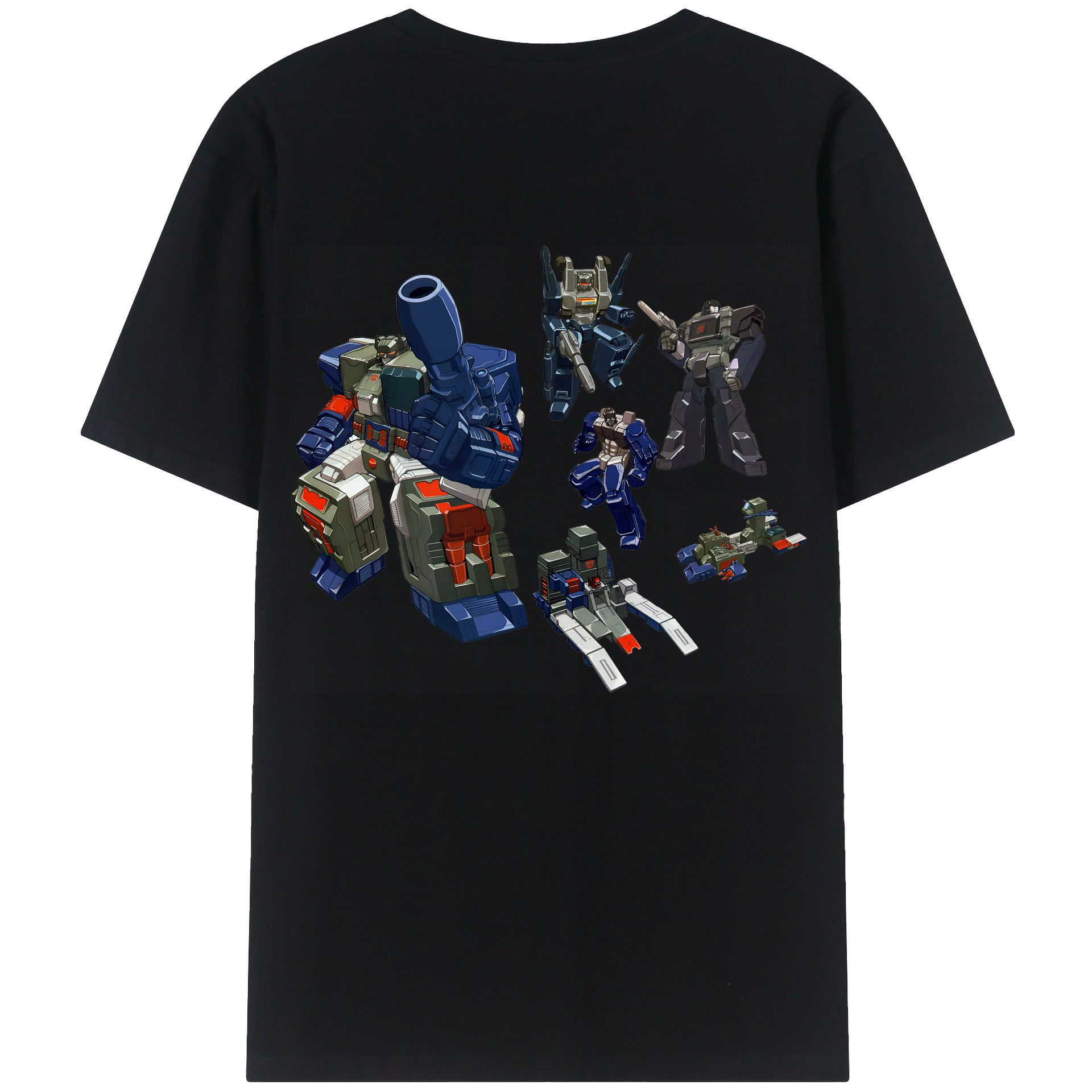 （画像用） Transformers トランスフォーマー 綿100％ メンズ半袖Tシャツ（バックプリント） 通気性
