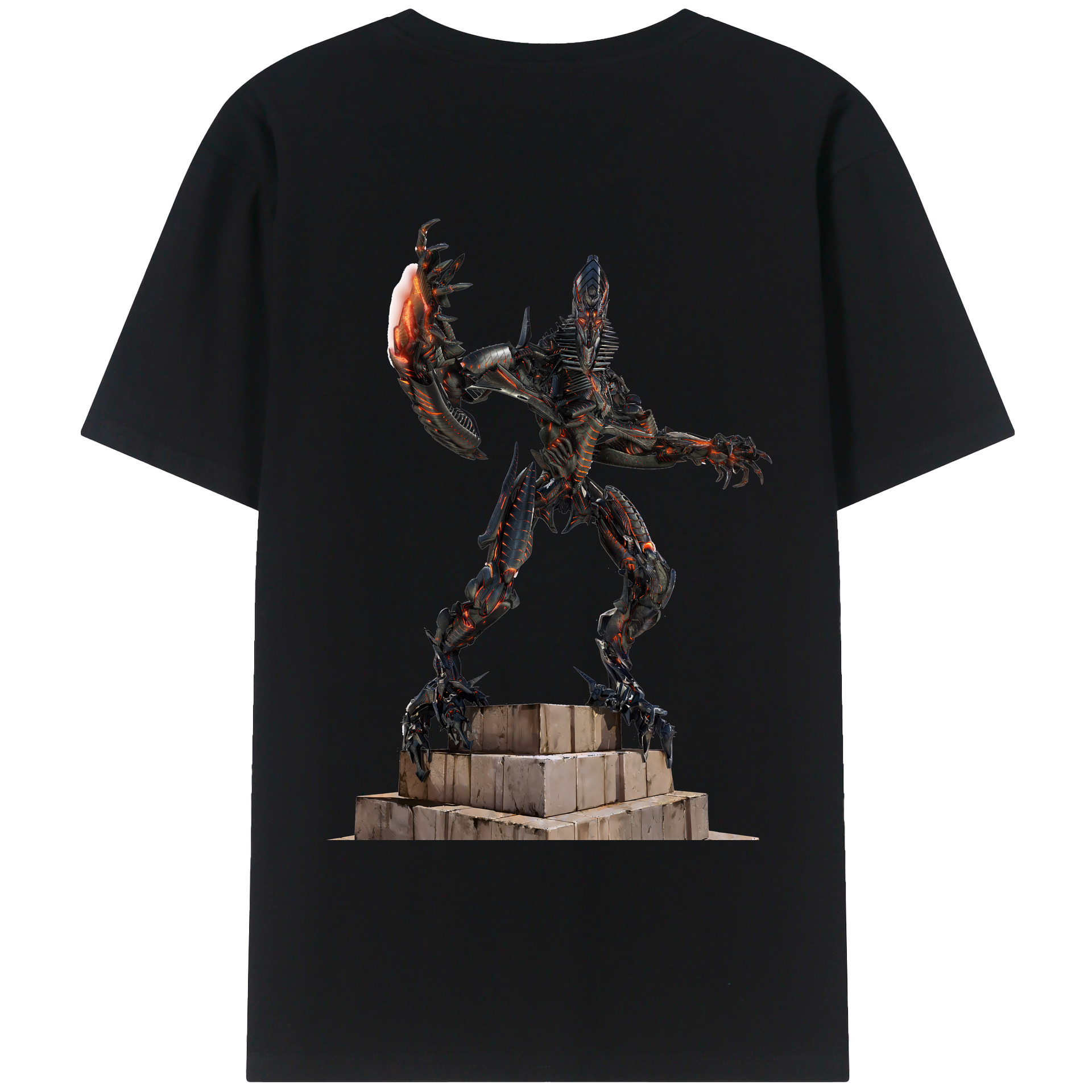 （画像用） Transformers トランスフォーマー 綿100％ メンズ半袖Tシャツ（バックプリント） 通気性