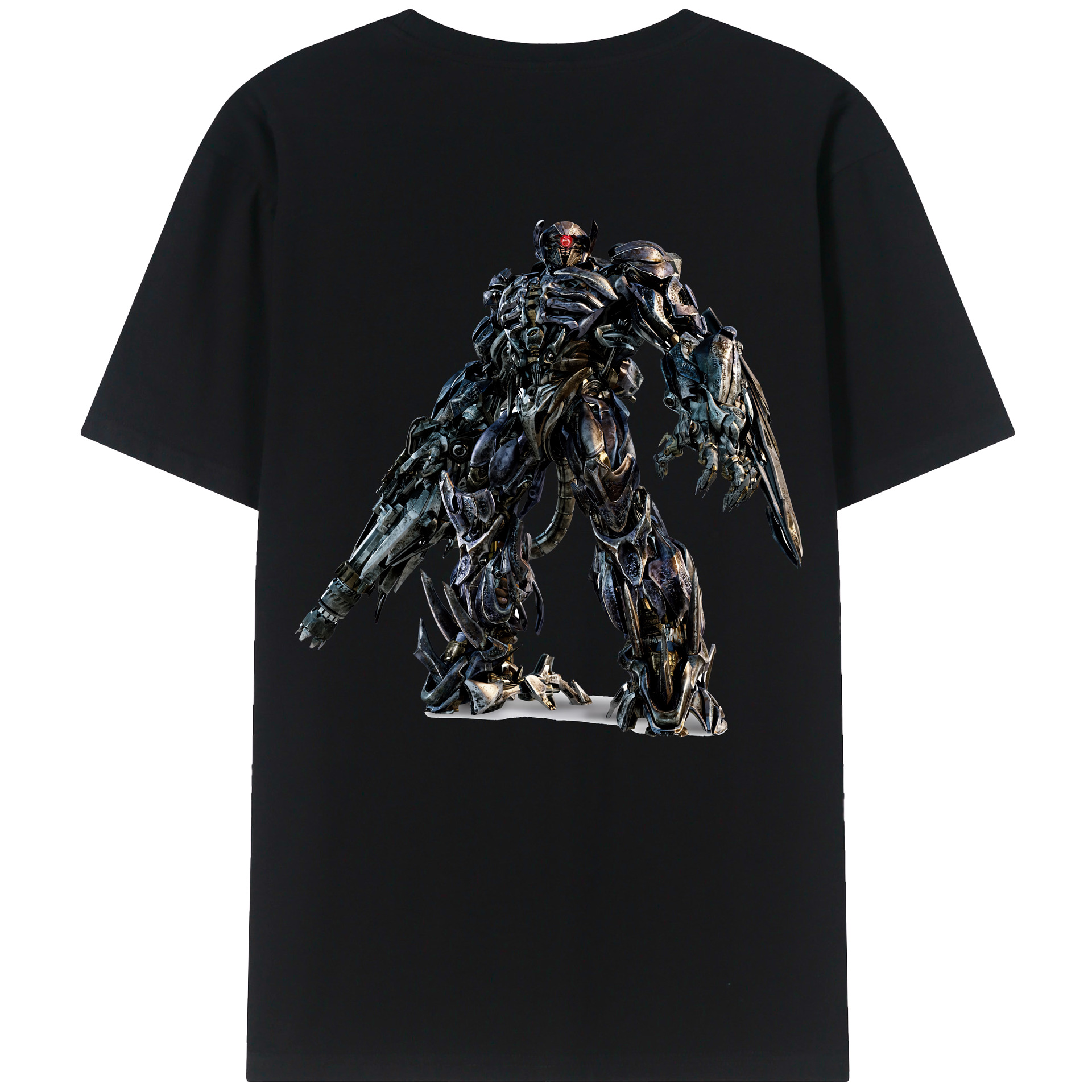 （画像用） Transformers トランスフォーマー 綿100％ メンズ半袖Tシャツ（バックプリント） 通気性