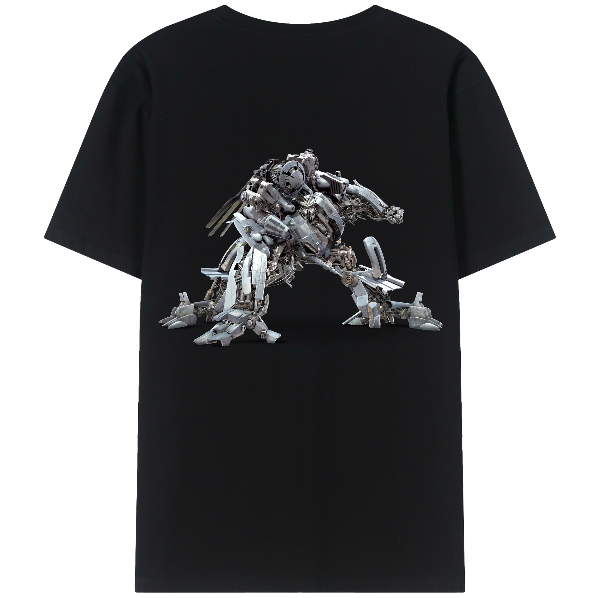 （画像用） Transformers トランスフォーマー 綿100％ メンズ半袖Tシャツ（バックプリント） 通気性