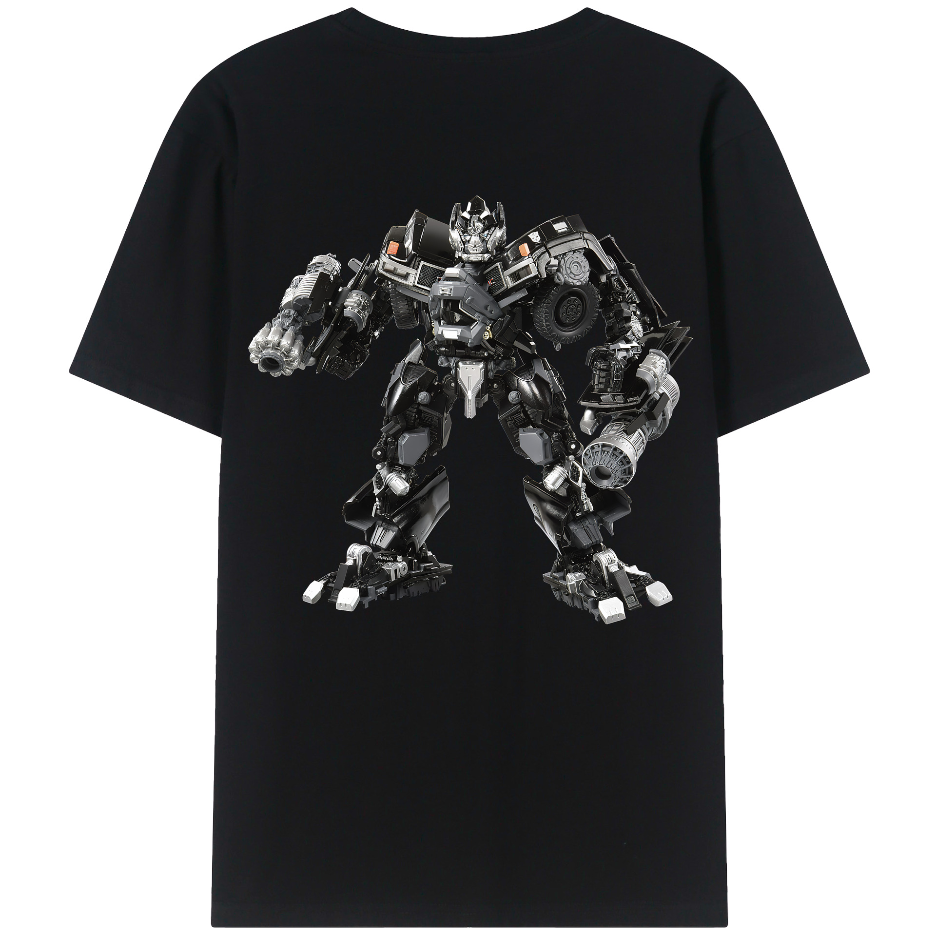 （画像用） Transformers トランスフォーマー 綿100％ メンズ半袖Tシャツ（バックプリント） 通気性