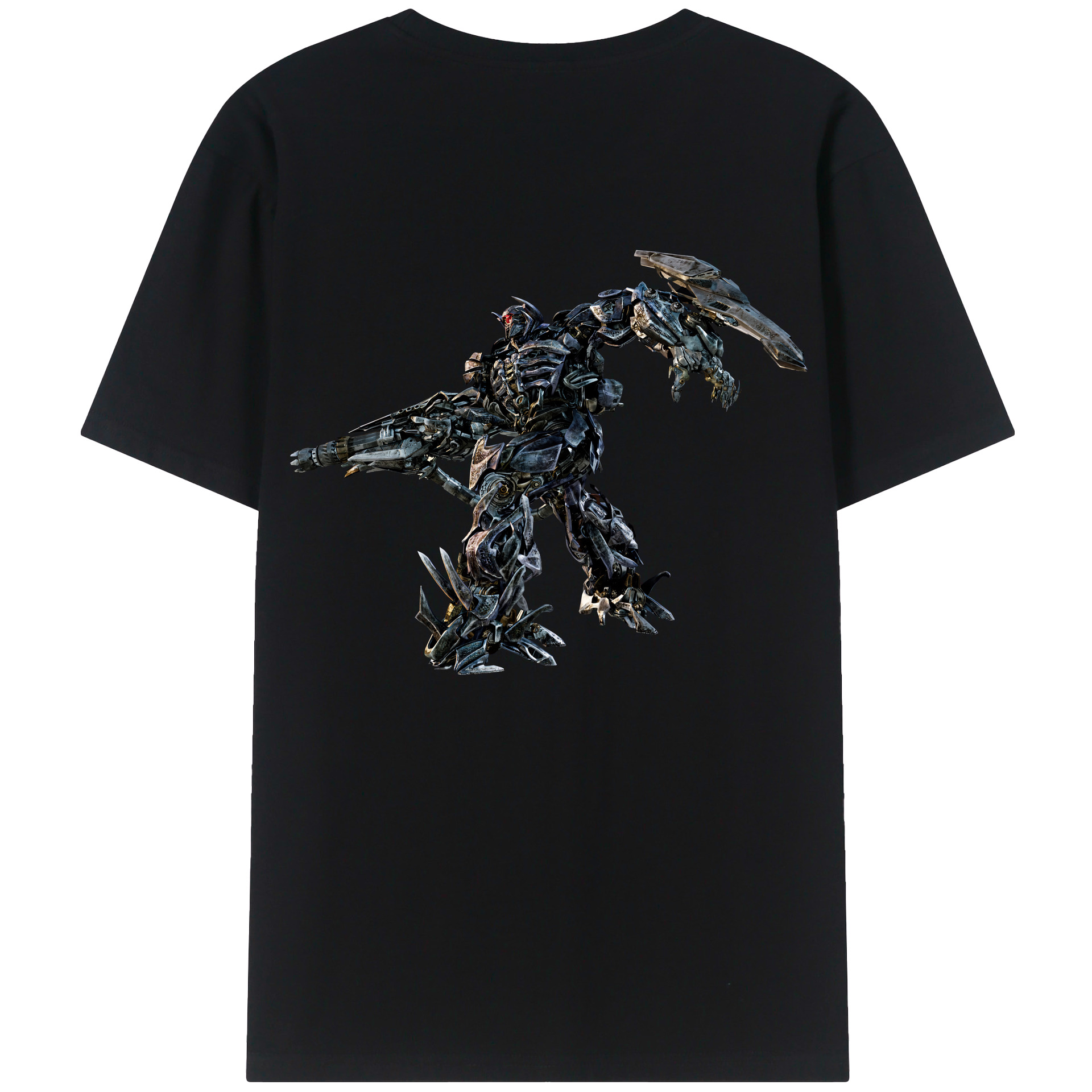 （画像用） Transformers トランスフォーマー 綿100％ メンズ半袖Tシャツ（バックプリント） 通気性
