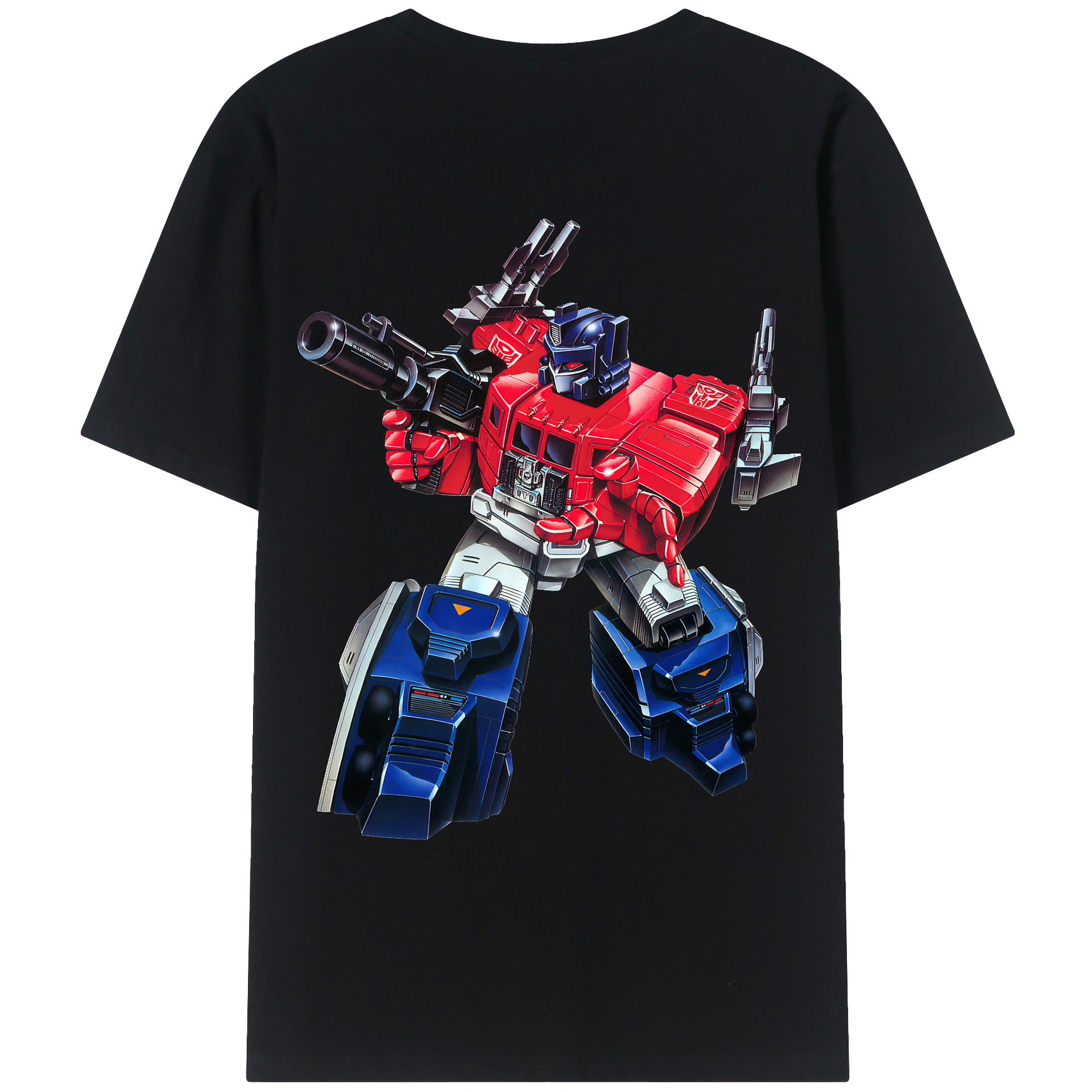 （画像用） Transformers トランスフォーマー 綿100％ メンズ半袖Tシャツ（バックプリント） 通気性