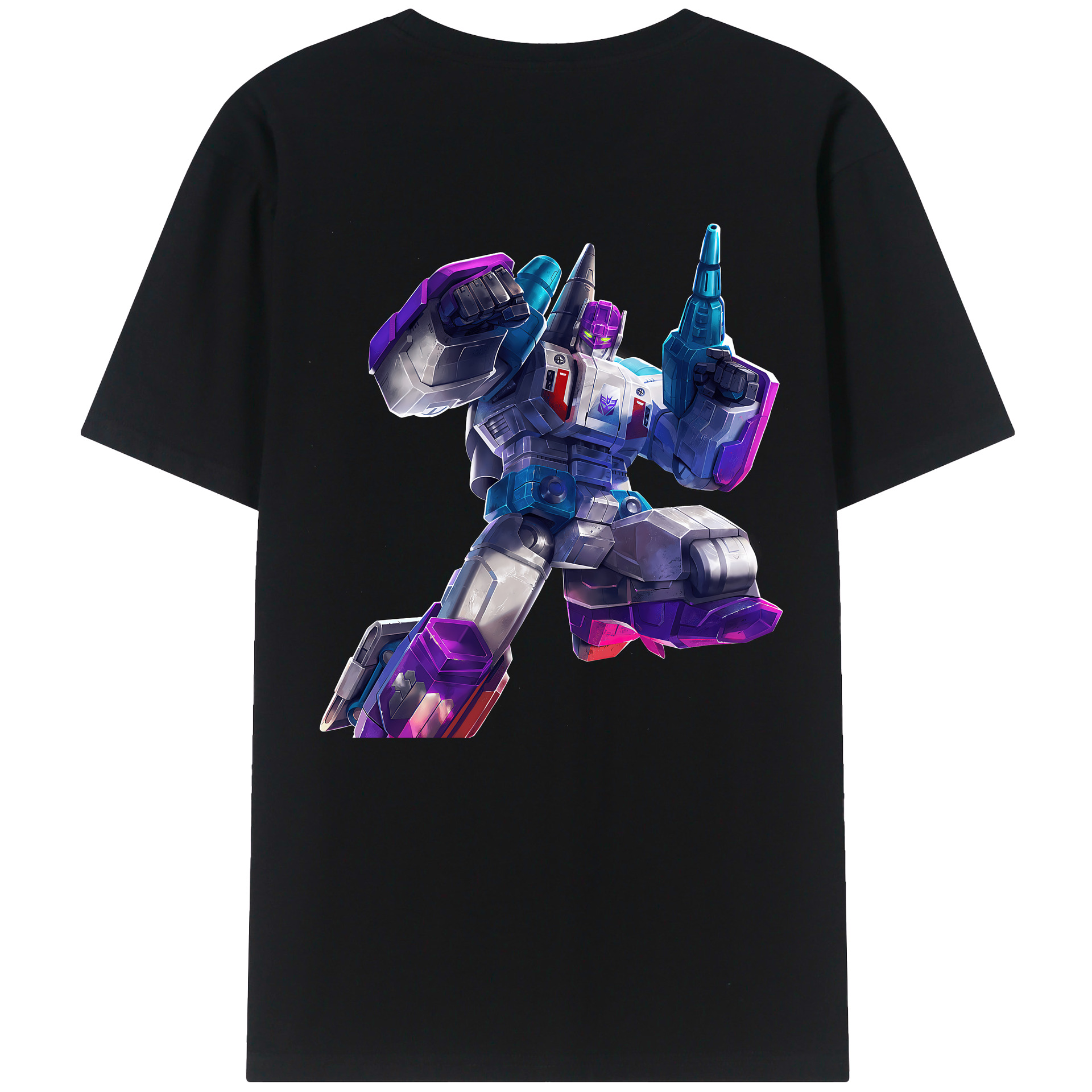 （画像用） Transformers トランスフォーマー 綿100％ メンズ半袖Tシャツ（バックプリント） 通気性