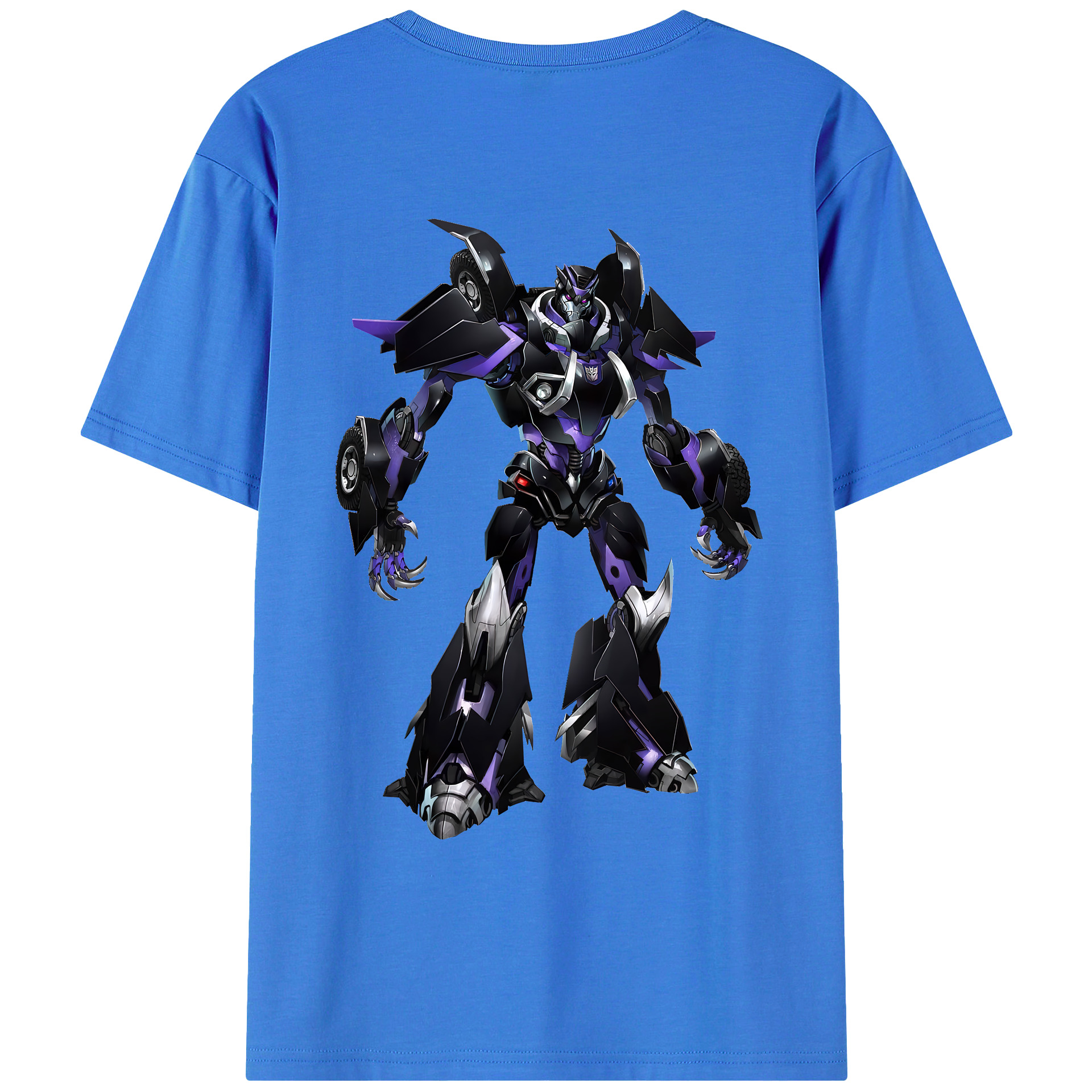 （画像用） Transformers トランスフォーマー 綿100％ メンズ半袖Tシャツ（バックプリント） 通気性
