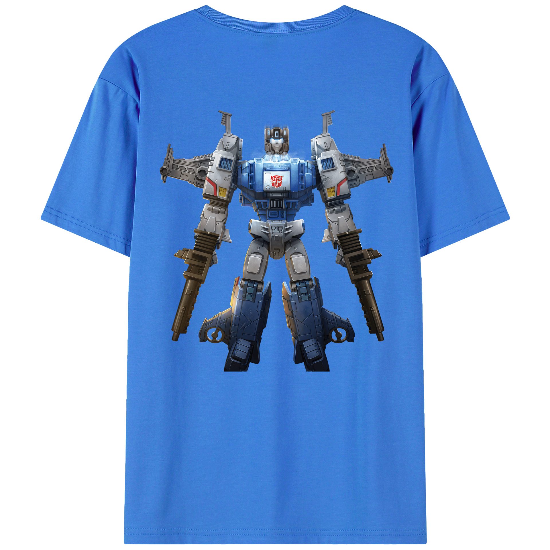 （画像用） Transformers トランスフォーマー 綿100％ メンズ半袖Tシャツ（バックプリント） 通気性