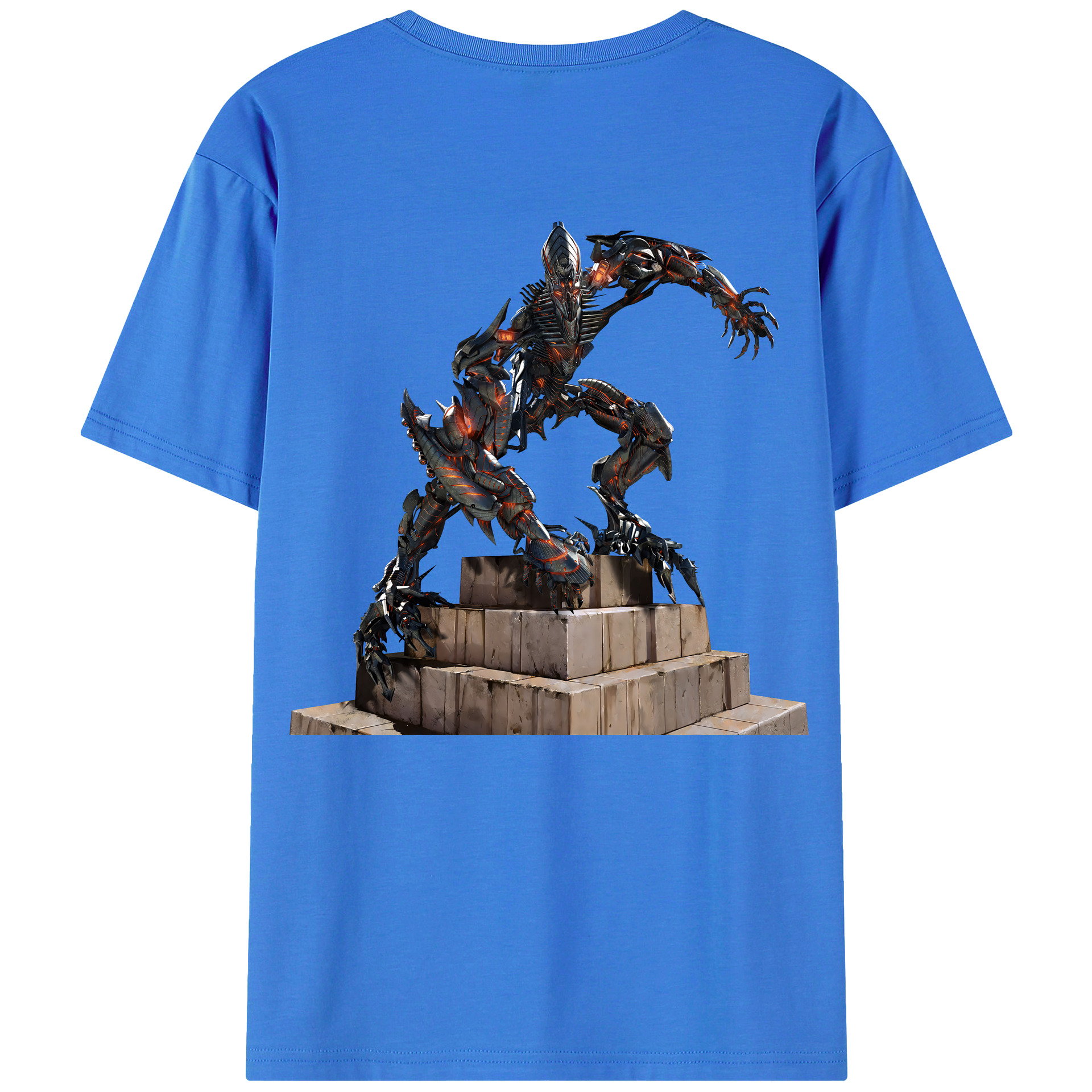 （画像用） Transformers トランスフォーマー 綿100％ メンズ半袖Tシャツ（バックプリント） 通気性