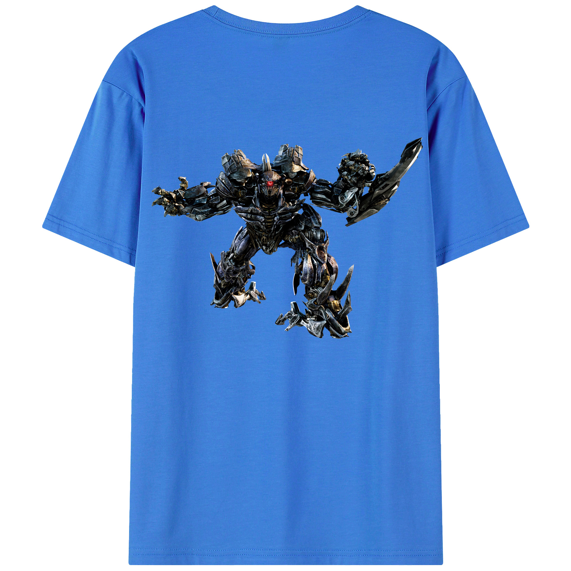 （画像用） Transformers トランスフォーマー 綿100％ メンズ半袖Tシャツ（バックプリント） 通気性