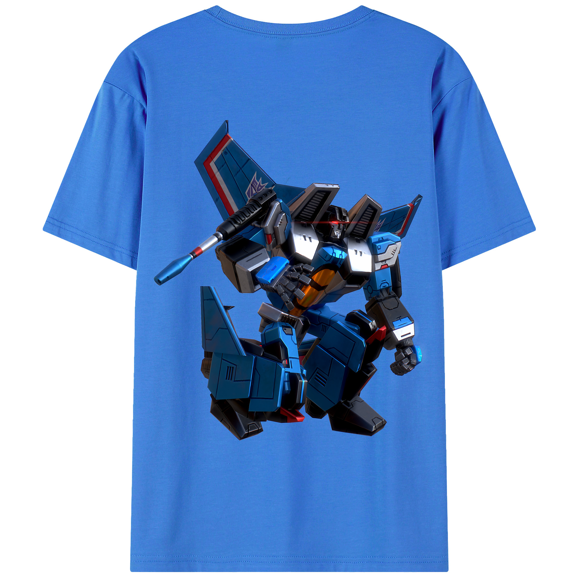 （画像用） Transformers トランスフォーマー 綿100％ メンズ半袖Tシャツ（バックプリント） 通気性