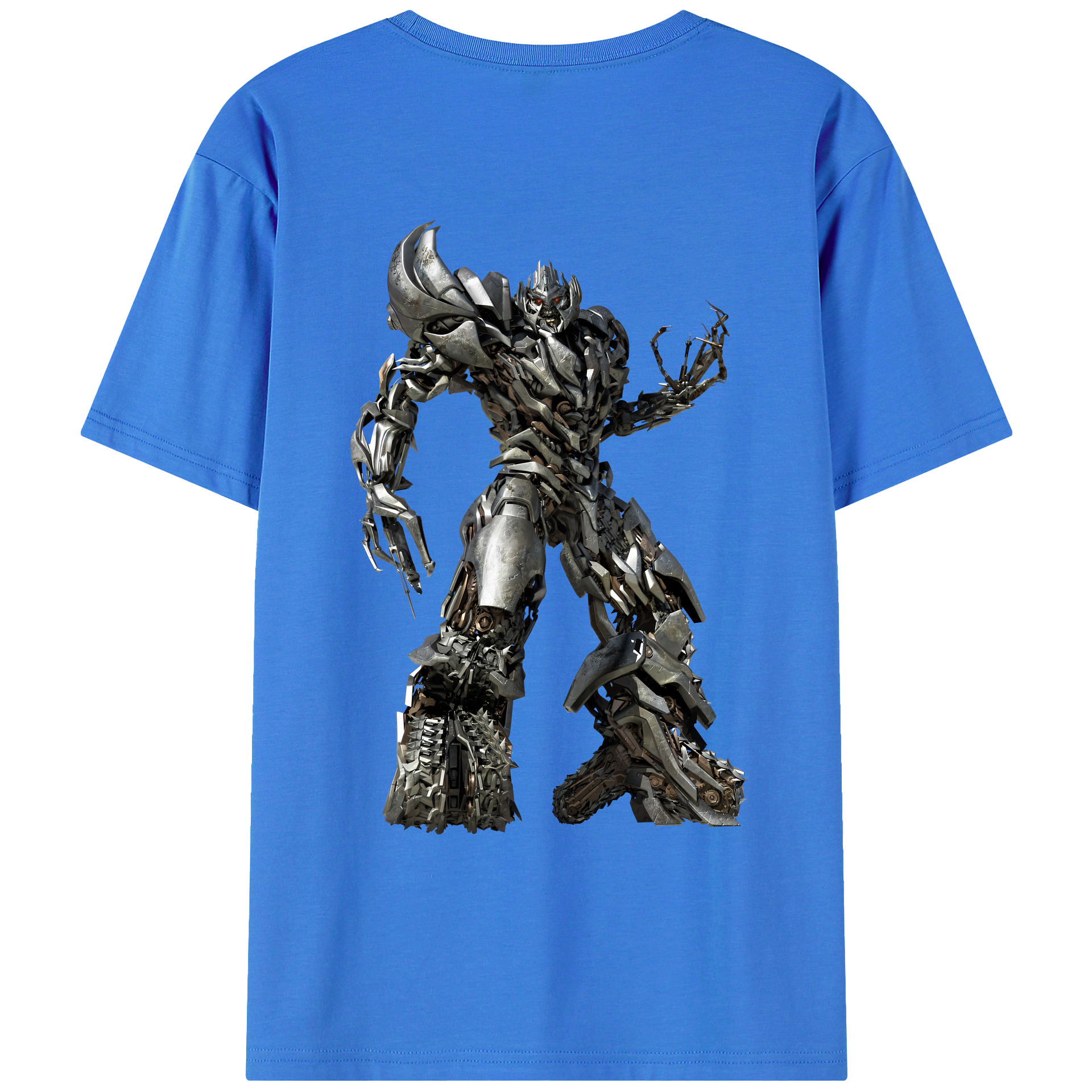 （画像用） Transformers トランスフォーマー 綿100％ メンズ半袖Tシャツ（バックプリント） 通気性
