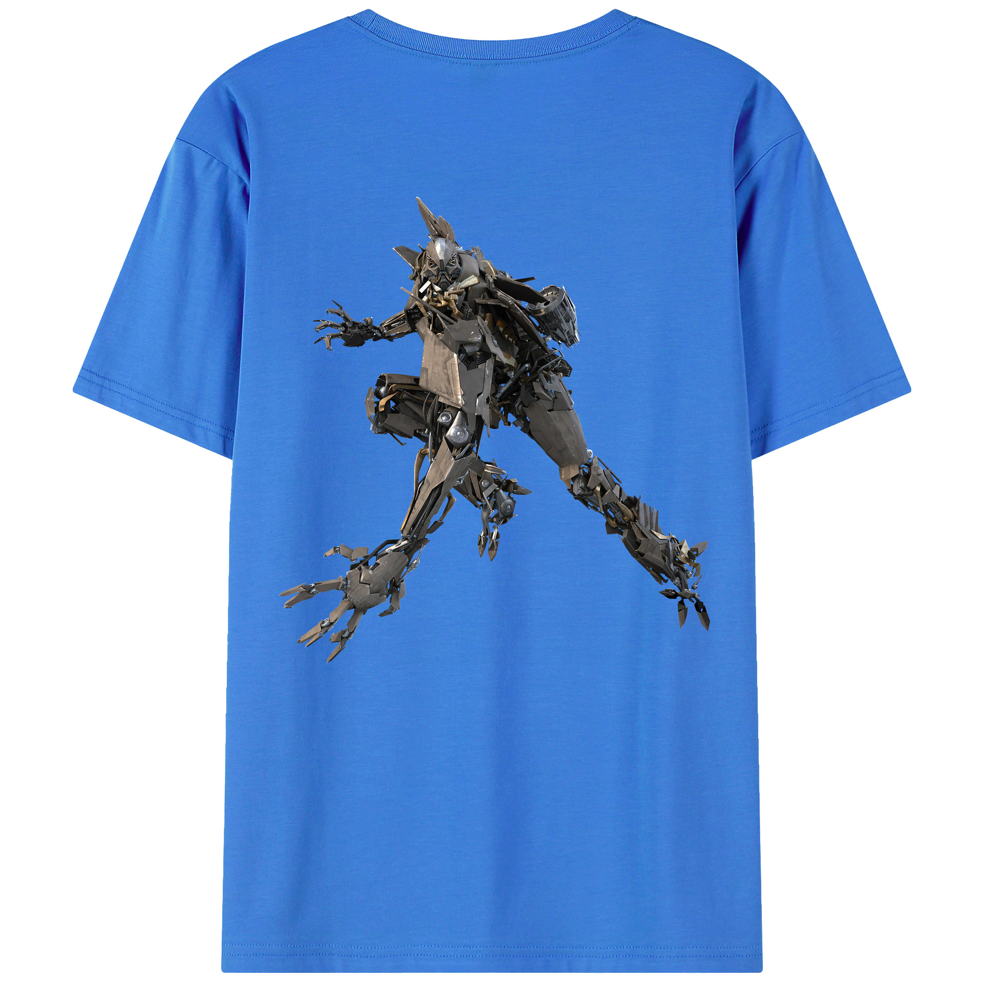 （画像用） Transformers トランスフォーマー 綿100％ メンズ半袖Tシャツ（バックプリント） 通気性