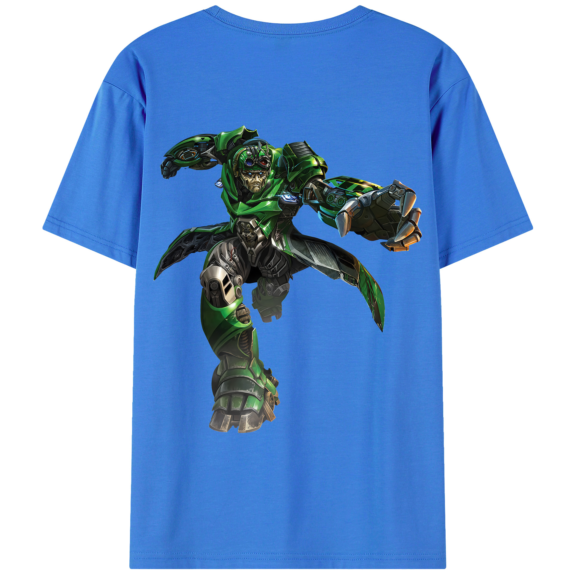 （画像用） Transformers トランスフォーマー 綿100％ メンズ半袖Tシャツ（バックプリント） 通気性