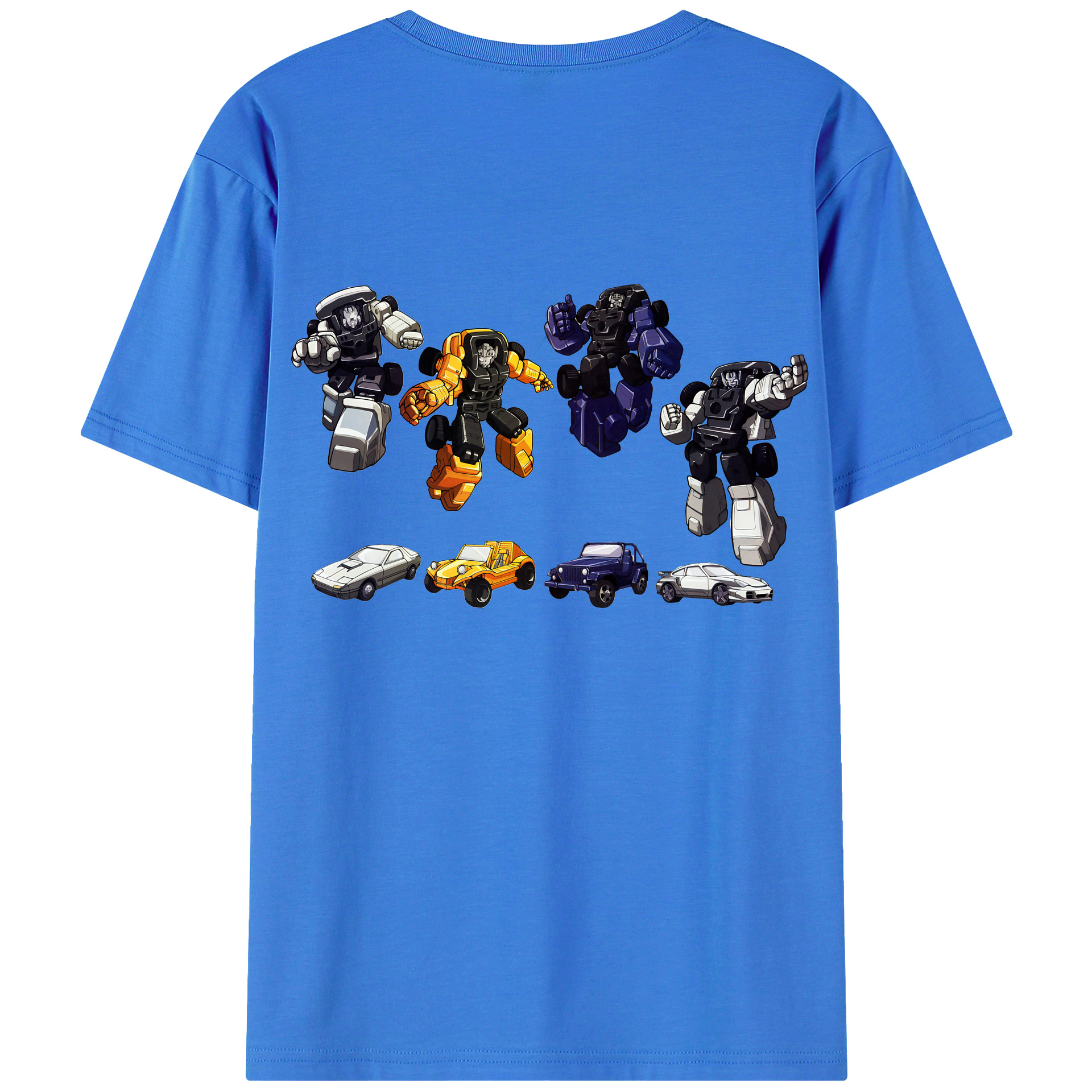 （画像用） Transformers トランスフォーマー 綿100％ メンズ半袖Tシャツ（バックプリント） 通気性