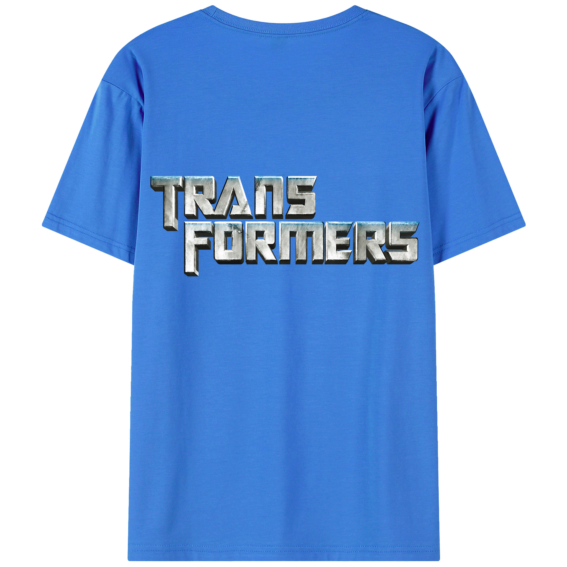 （画像用） Transformers トランスフォーマー 綿100％ メンズ半袖Tシャツ（バックプリント） 通気性
