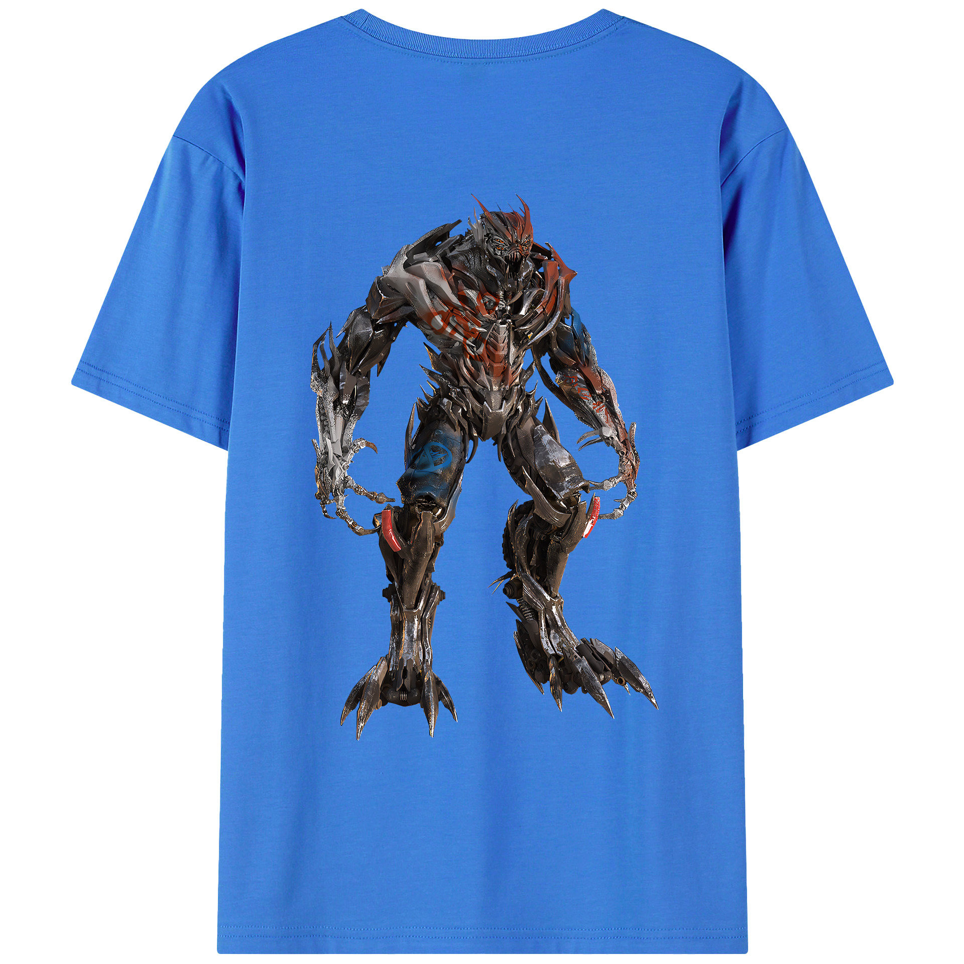（画像用） Transformers トランスフォーマー 綿100％ メンズ半袖Tシャツ（バックプリント） 通気性