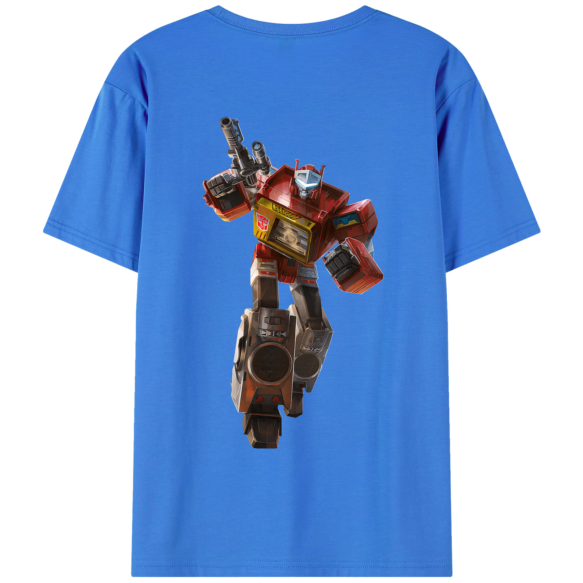 （画像用） Transformers トランスフォーマー 綿100％ メンズ半袖Tシャツ（バックプリント） 通気性