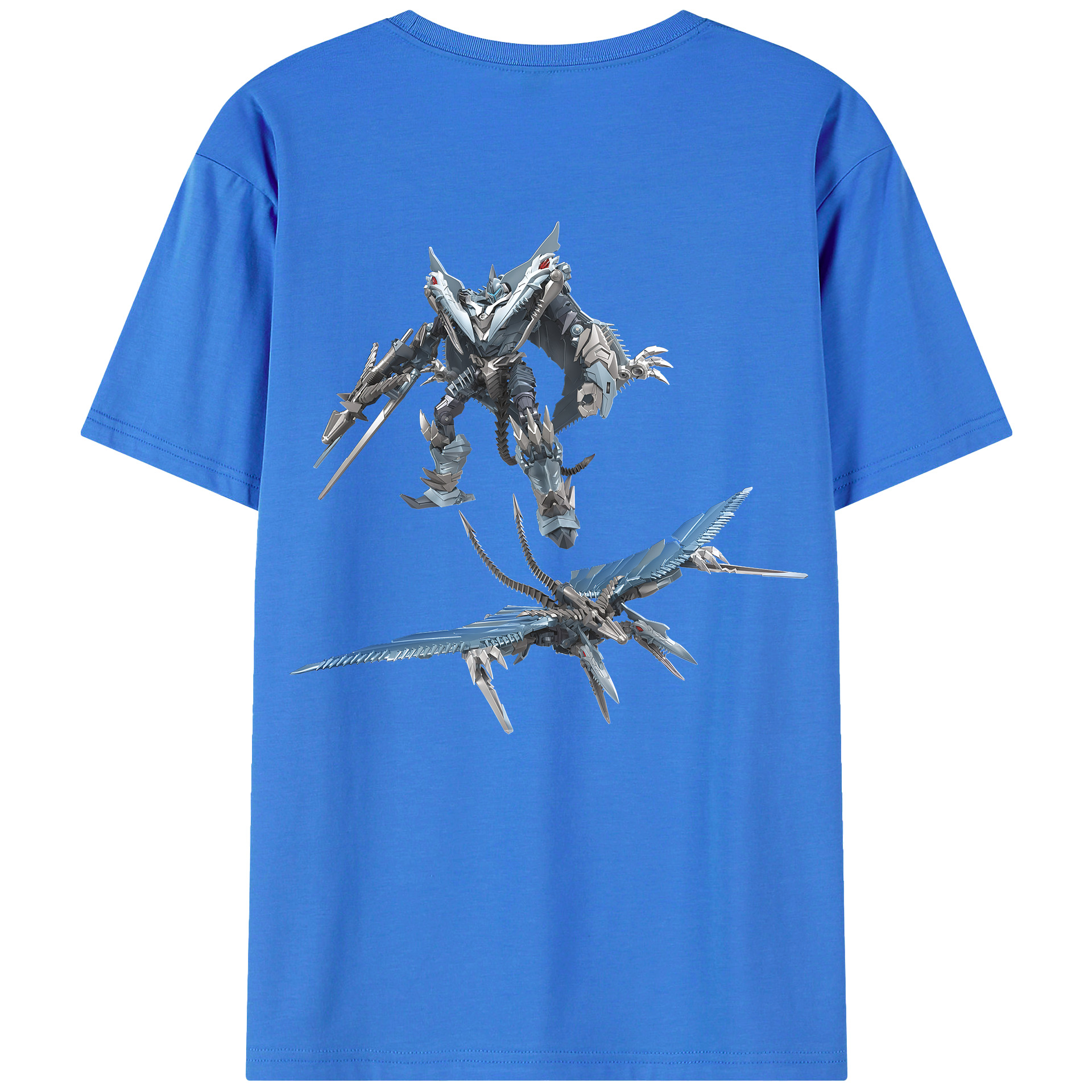 （画像用） Transformers トランスフォーマー 綿100％ メンズ半袖Tシャツ（バックプリント） 通気性