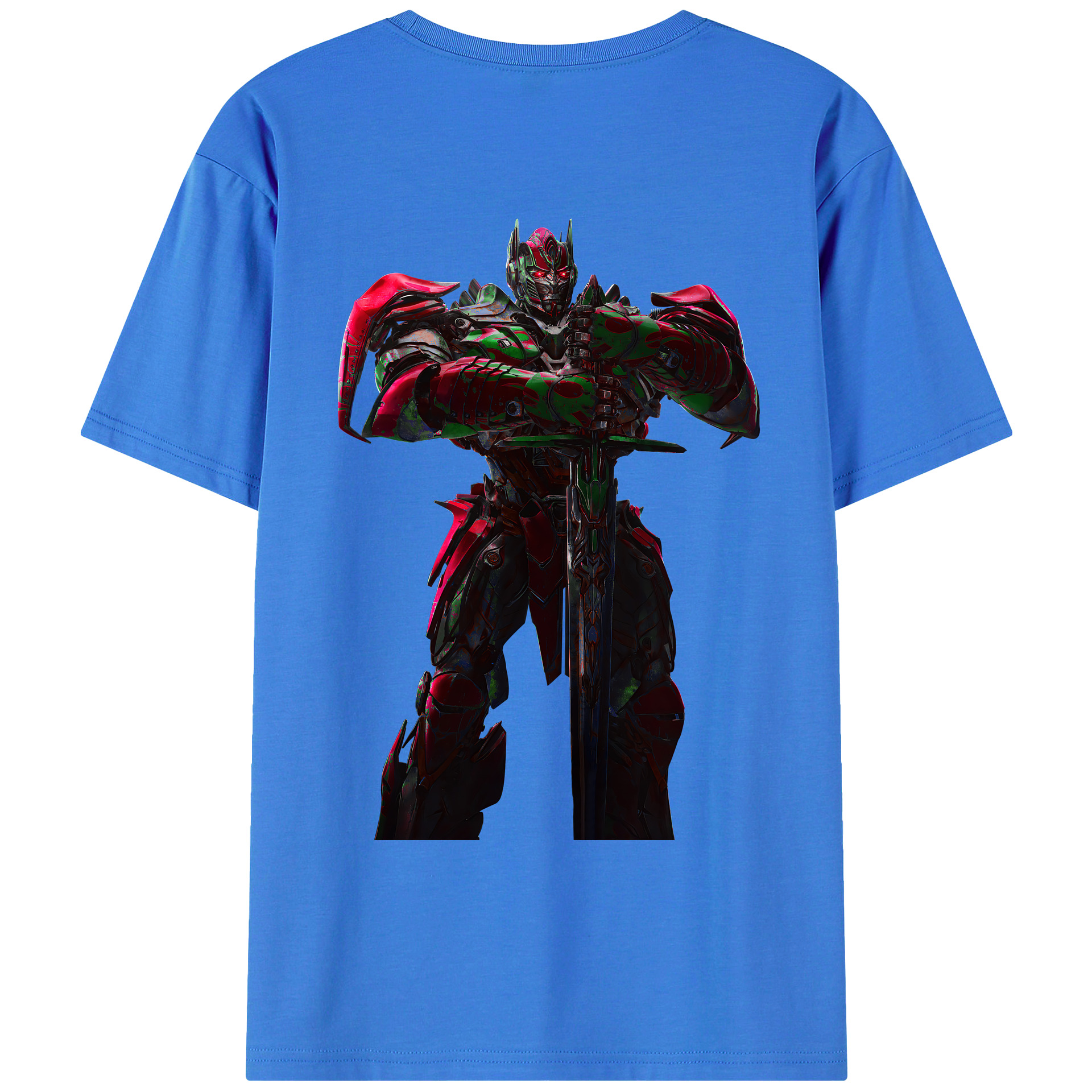 （画像用） Transformers トランスフォーマー 綿100％ メンズ半袖Tシャツ（バックプリント） 通気性